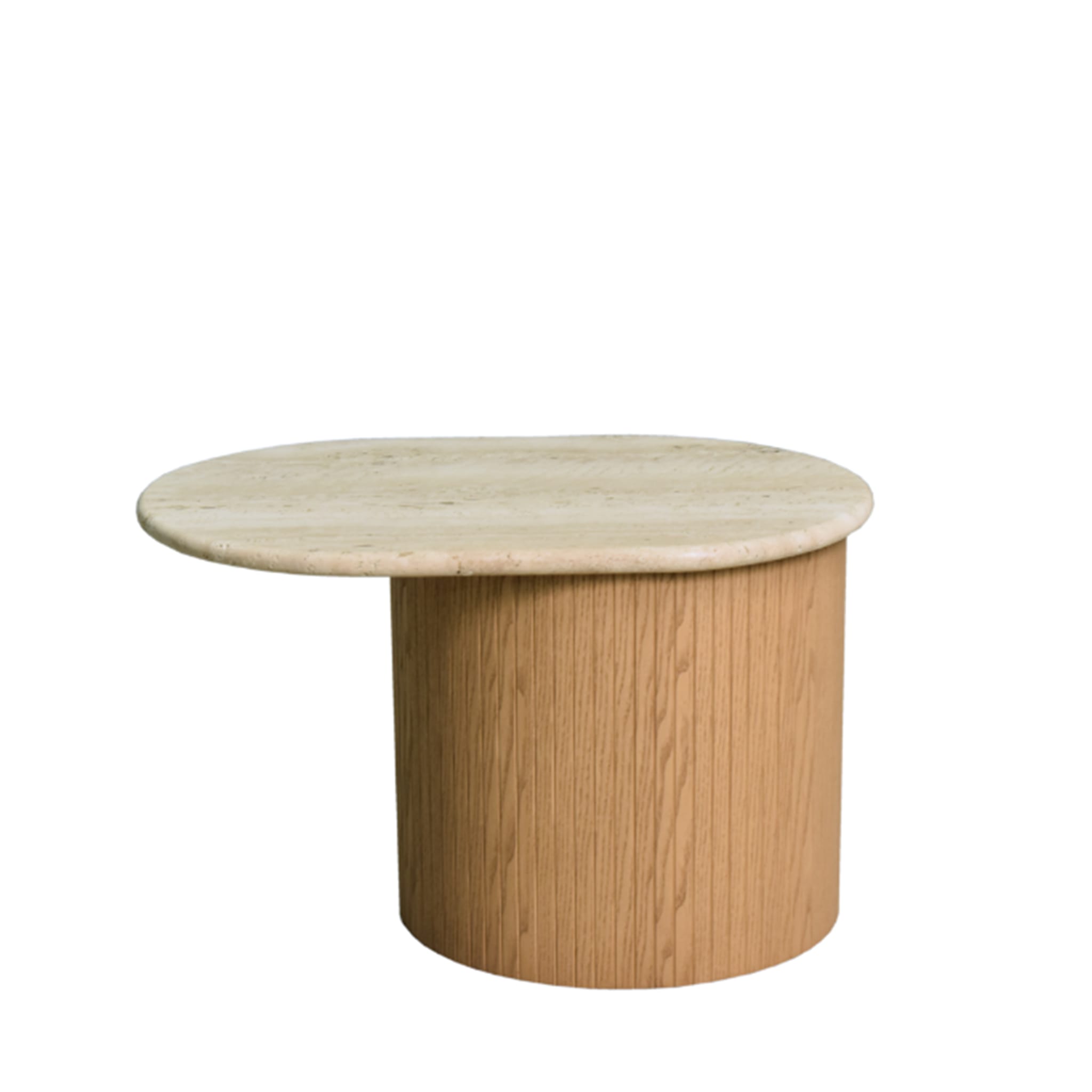 Bitta Side Table with Travertine Marble Top #2 by Libero Rutilo - Alternative view 1