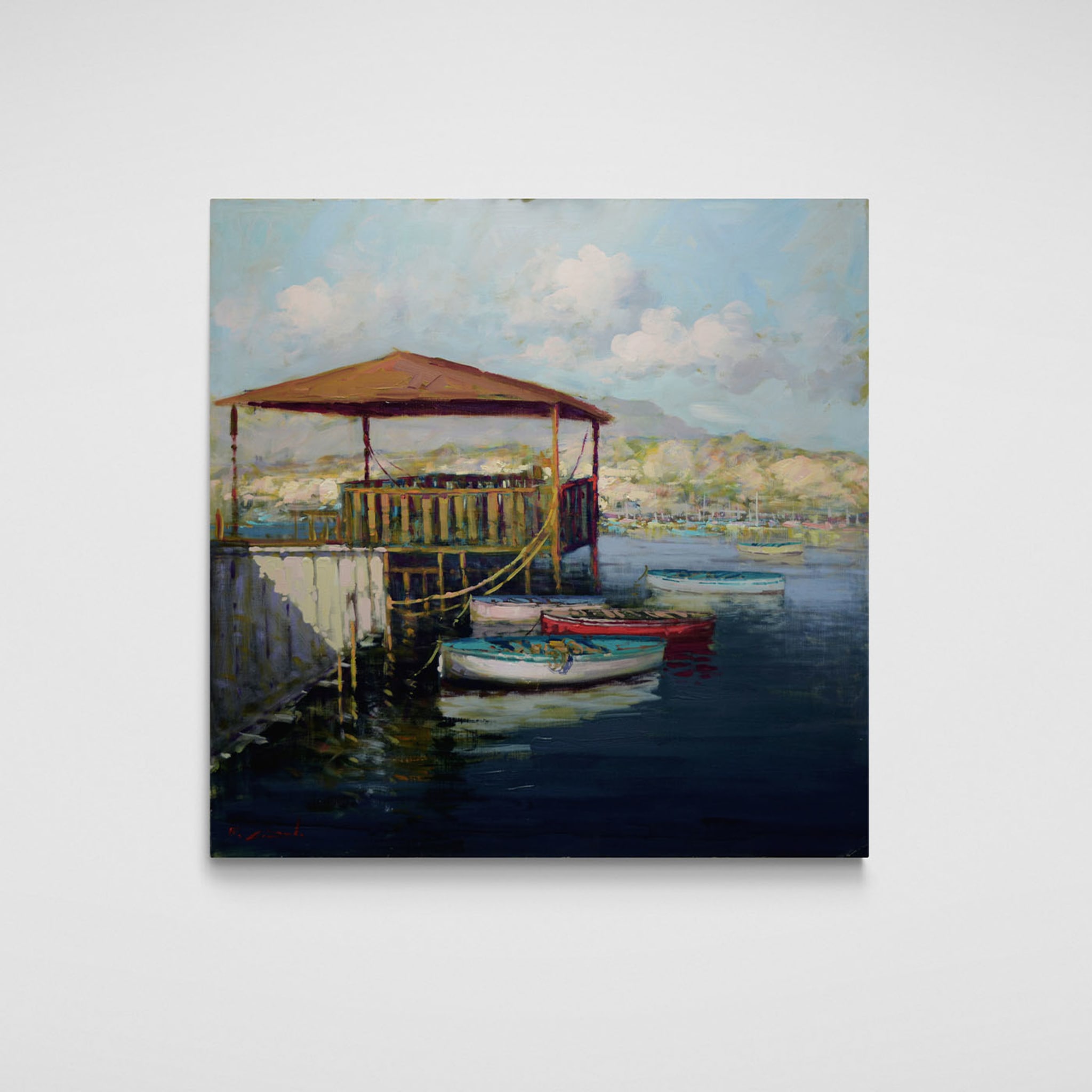 Barche A Sorrento Painting  by Renato Criscuolo - Alternative view 3