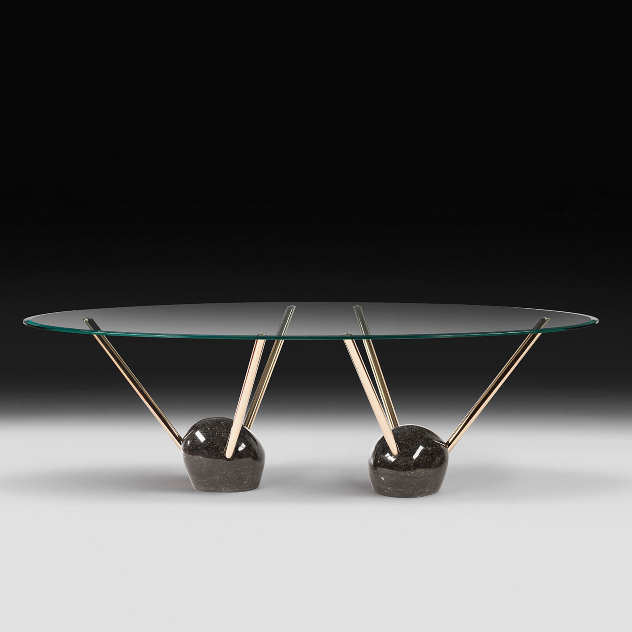 Rays Glass Top Dining Table - Alternative view 1
