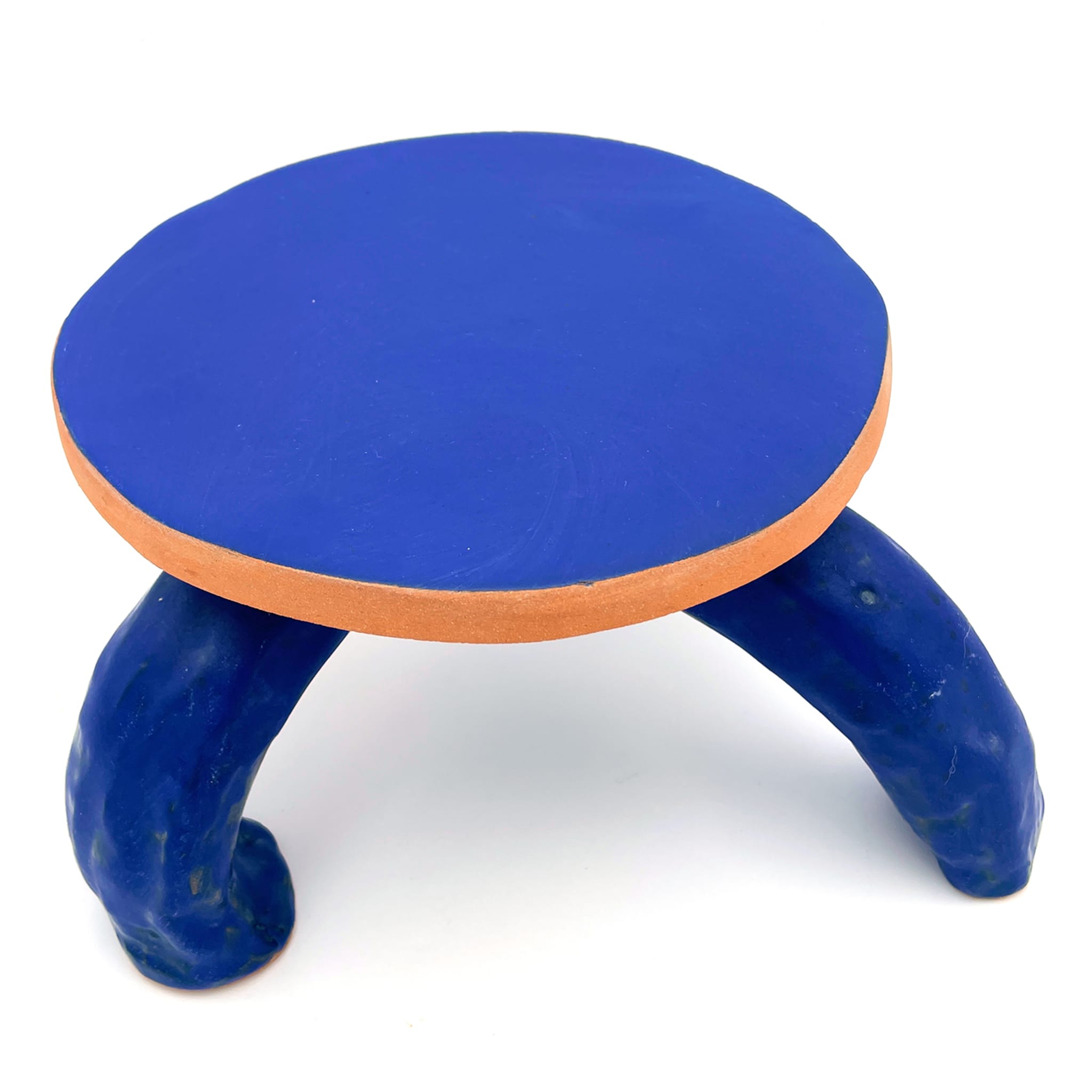 Fungo 3-legged Egyptian Blue and Matte Blue Cake Stand - Alternative view 1