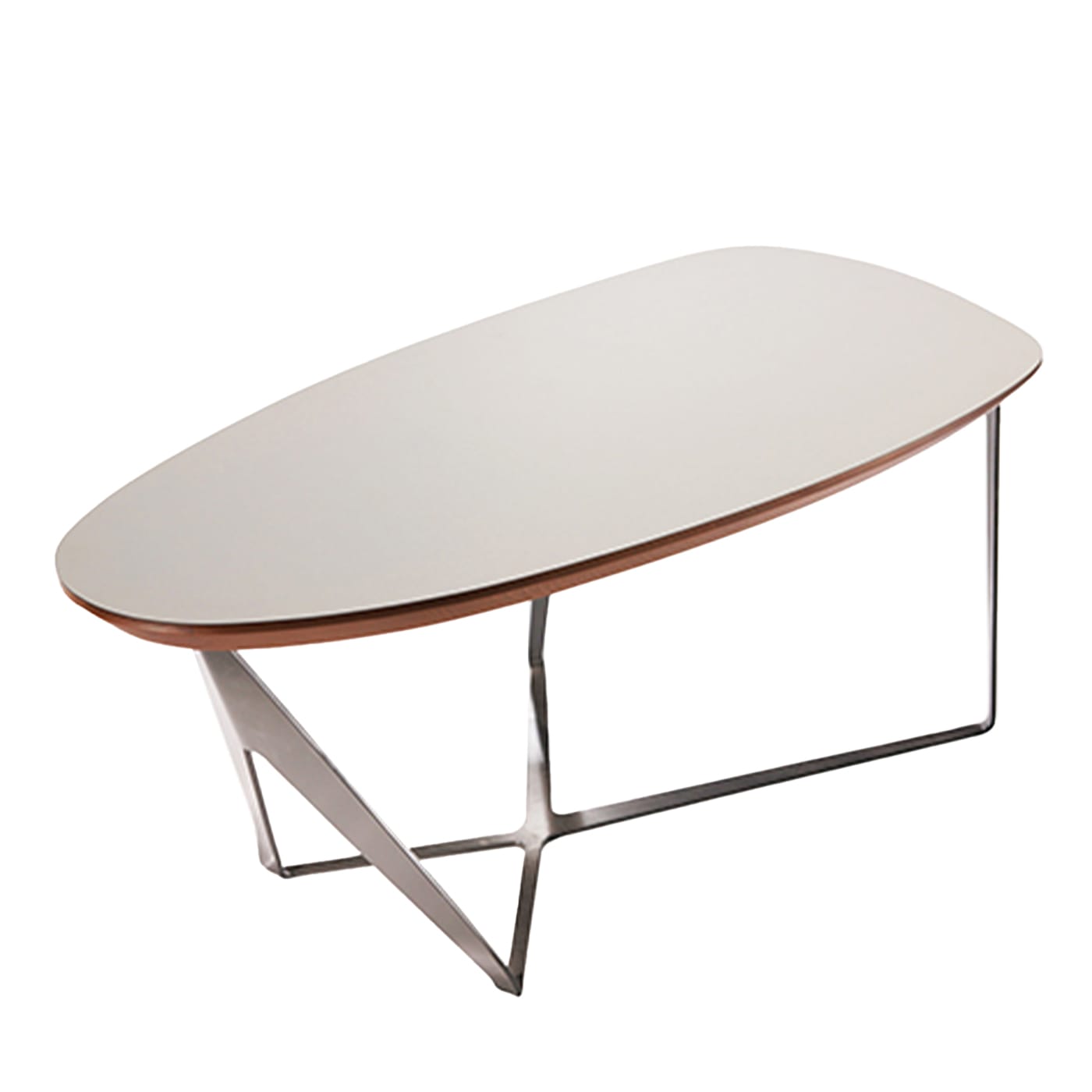 Ted One Tee White Coffee Table - Greyge