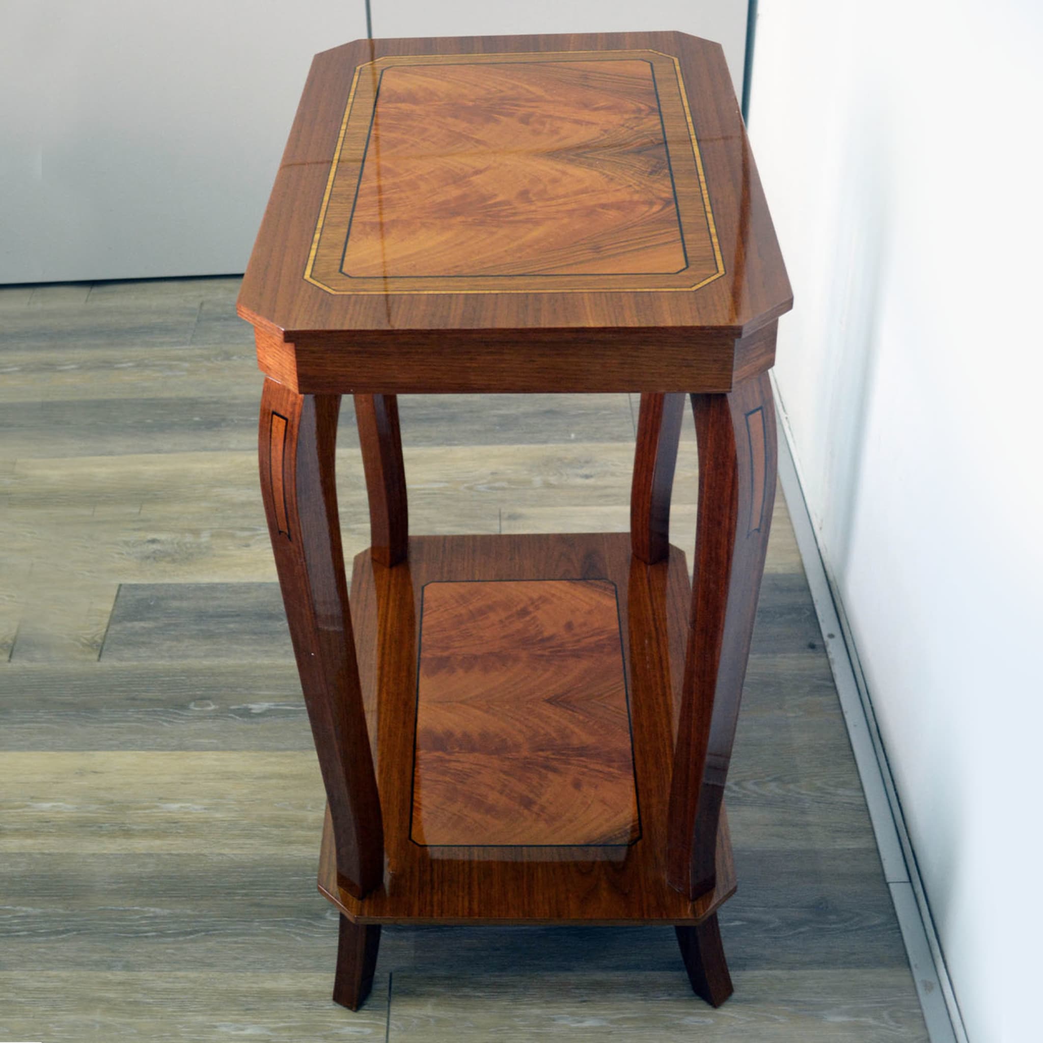 Musical Walnut Side Table with Storage Unit - Alternative view 4