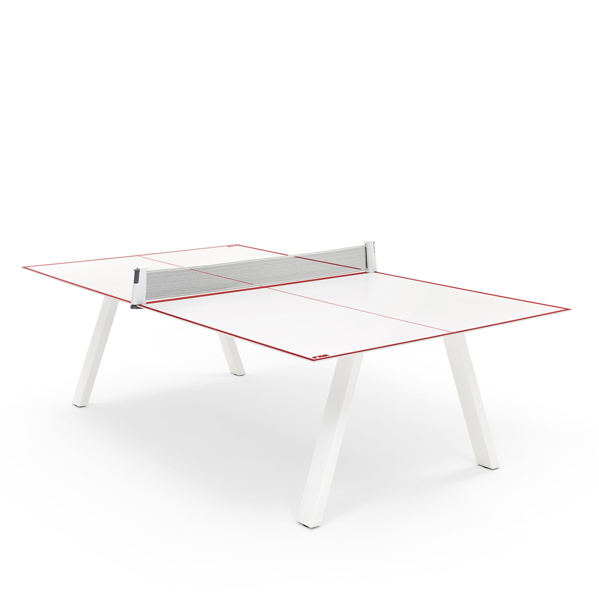 Weißer Grasshopper Tischtennistisch für draußen von Basaglia + Rota Nodari - Alternative Ansicht 1