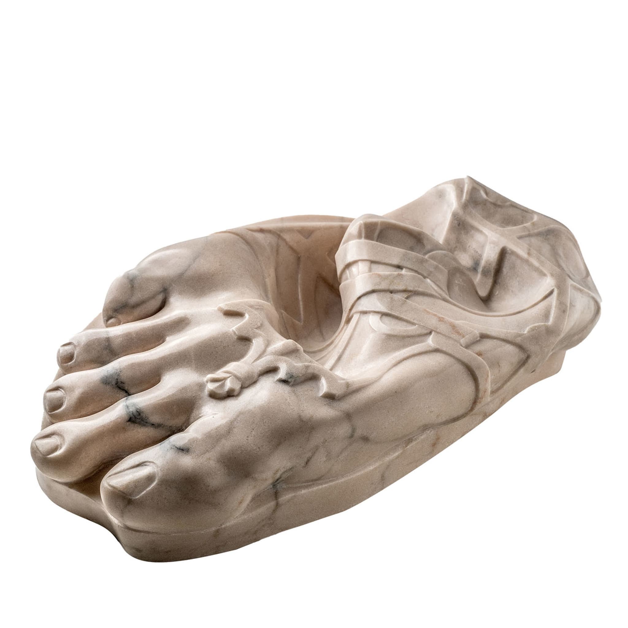 Escultura de pie Hermes de caucho - Vista principal