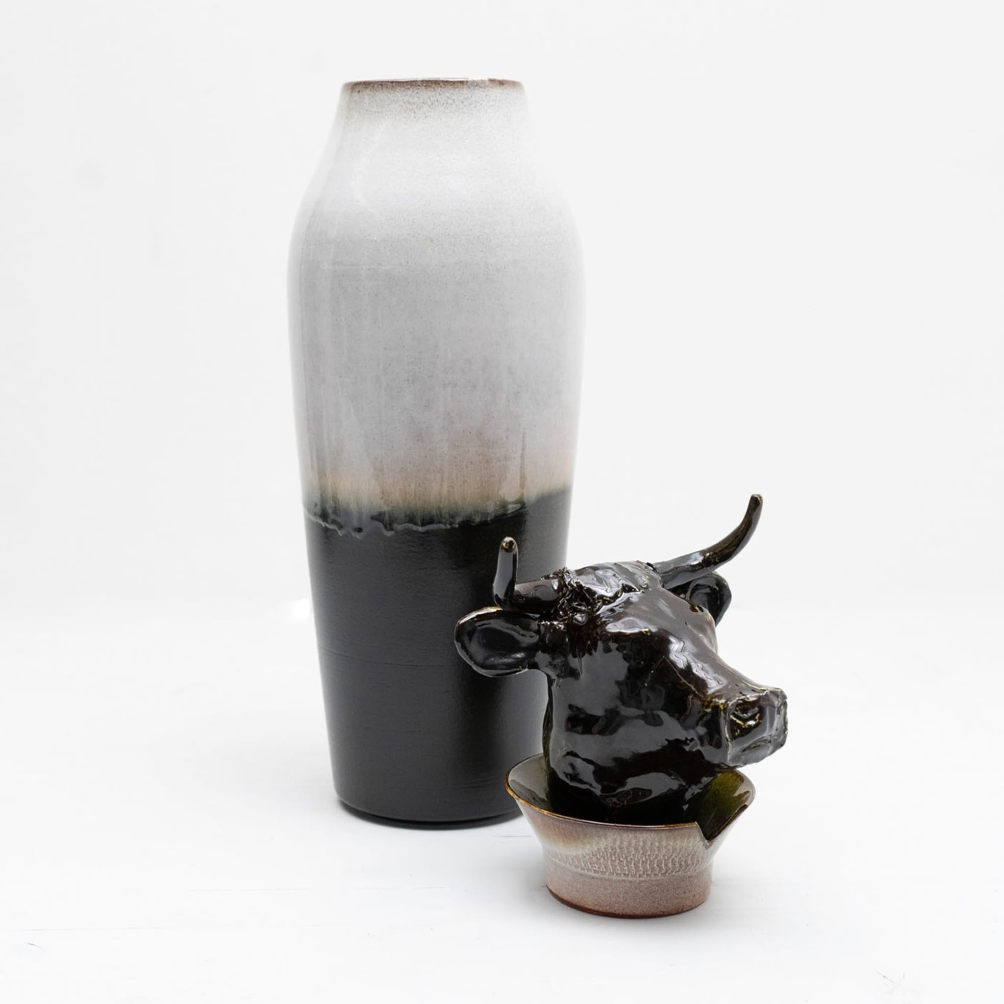 Canopo Toro Black & White L Vase - Alternative view 1