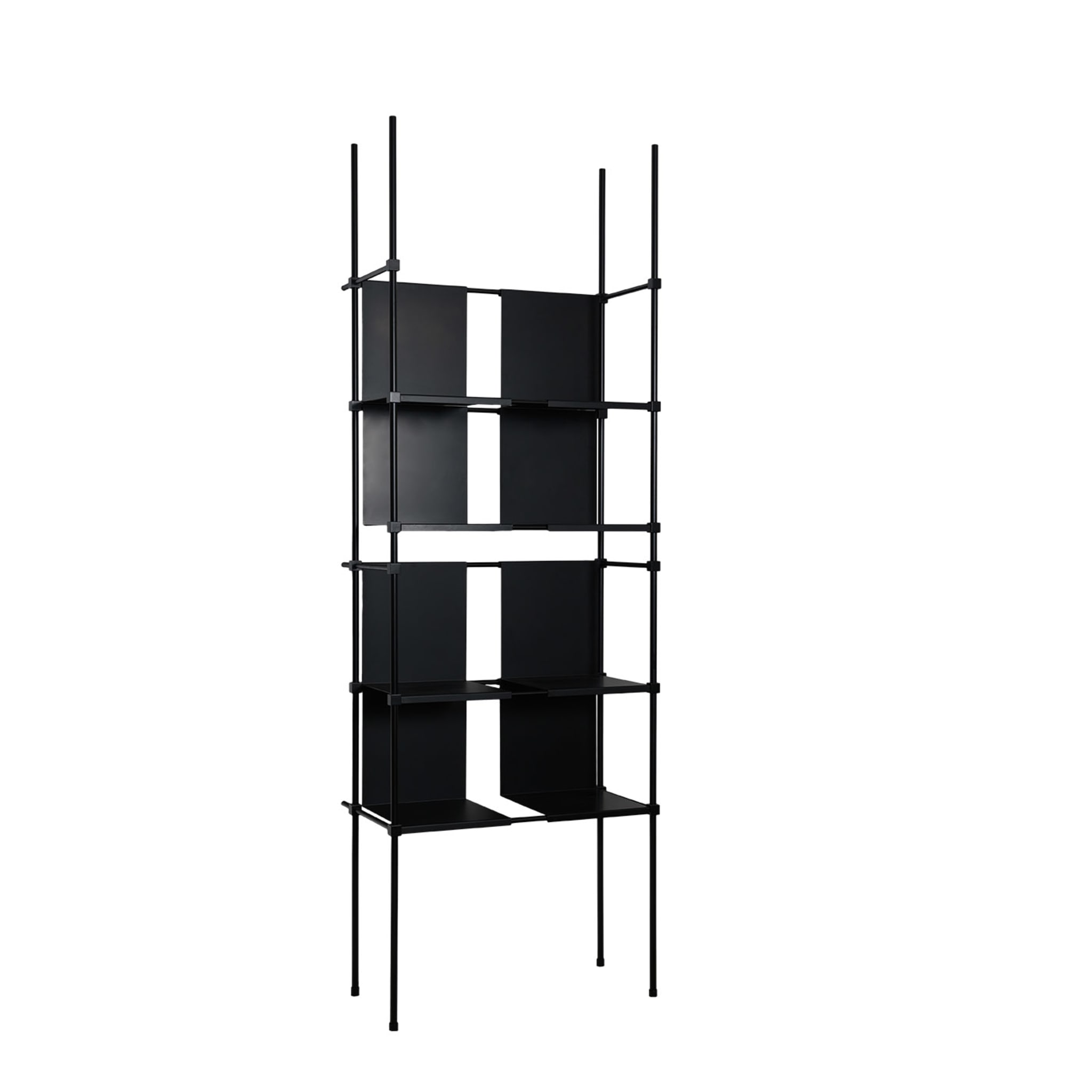 Ludo Modular Black Bookcase by Filippo Montaina - Alternative view 2