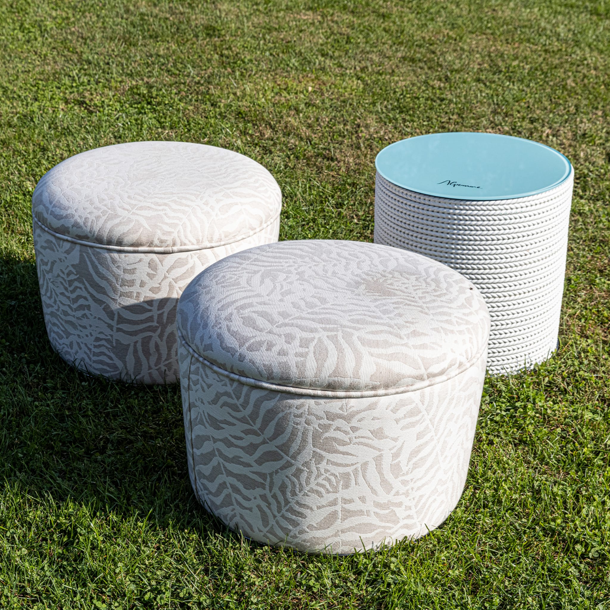 Ethos Nature Patterned Pouf - Alternative view 2