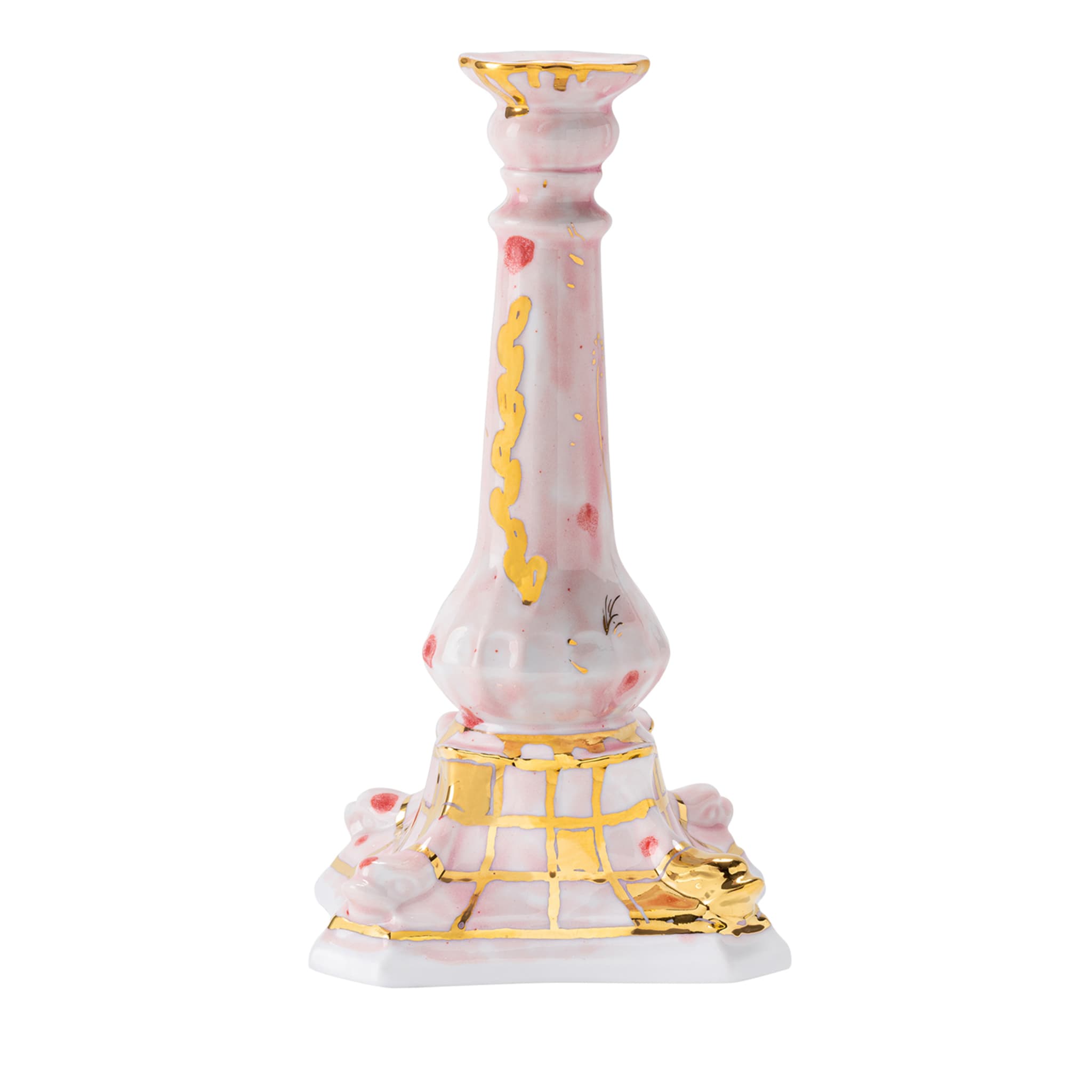 Candleholder Pink Porcelain - Main view