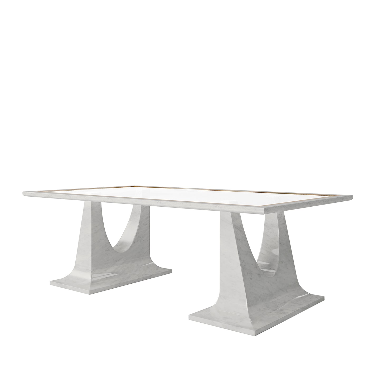 Carrara Marble and Crystal Dining Table - Provasi