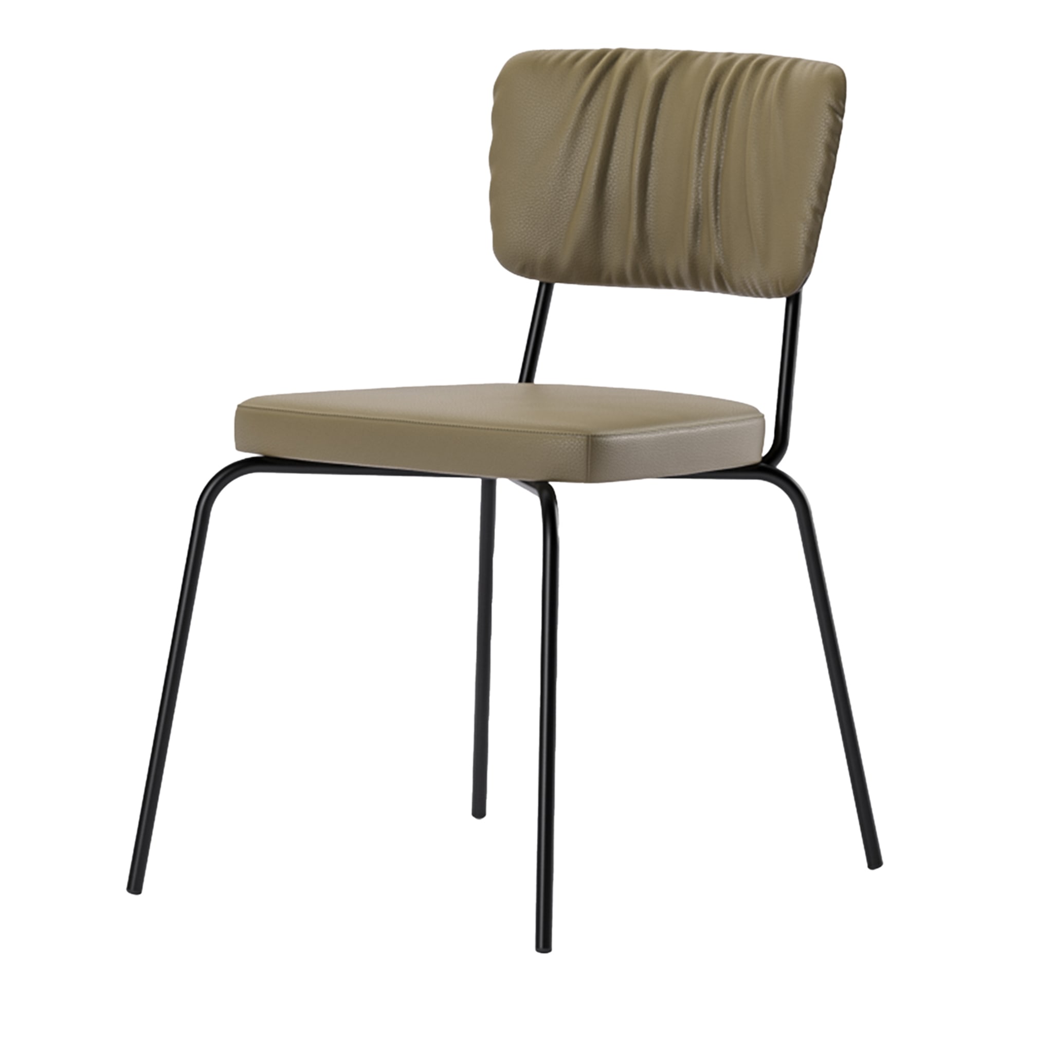 Scala Black Padded Chair by Marco Piva - Main view