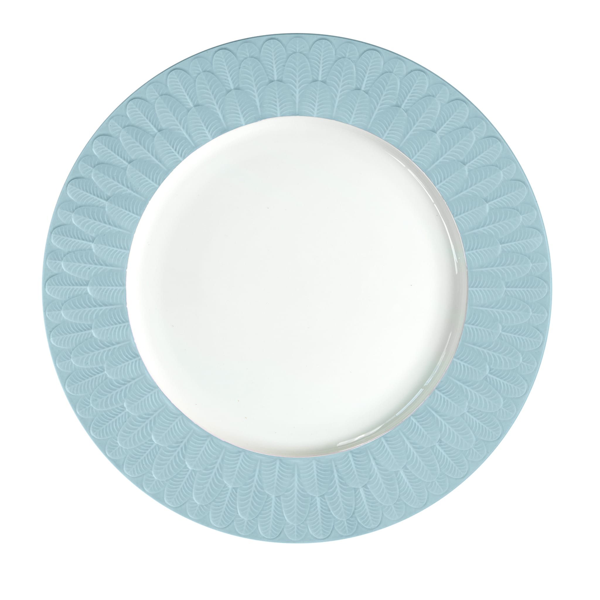 PEACOCK LAY PLATE - LIGHT BLUE - Main view
