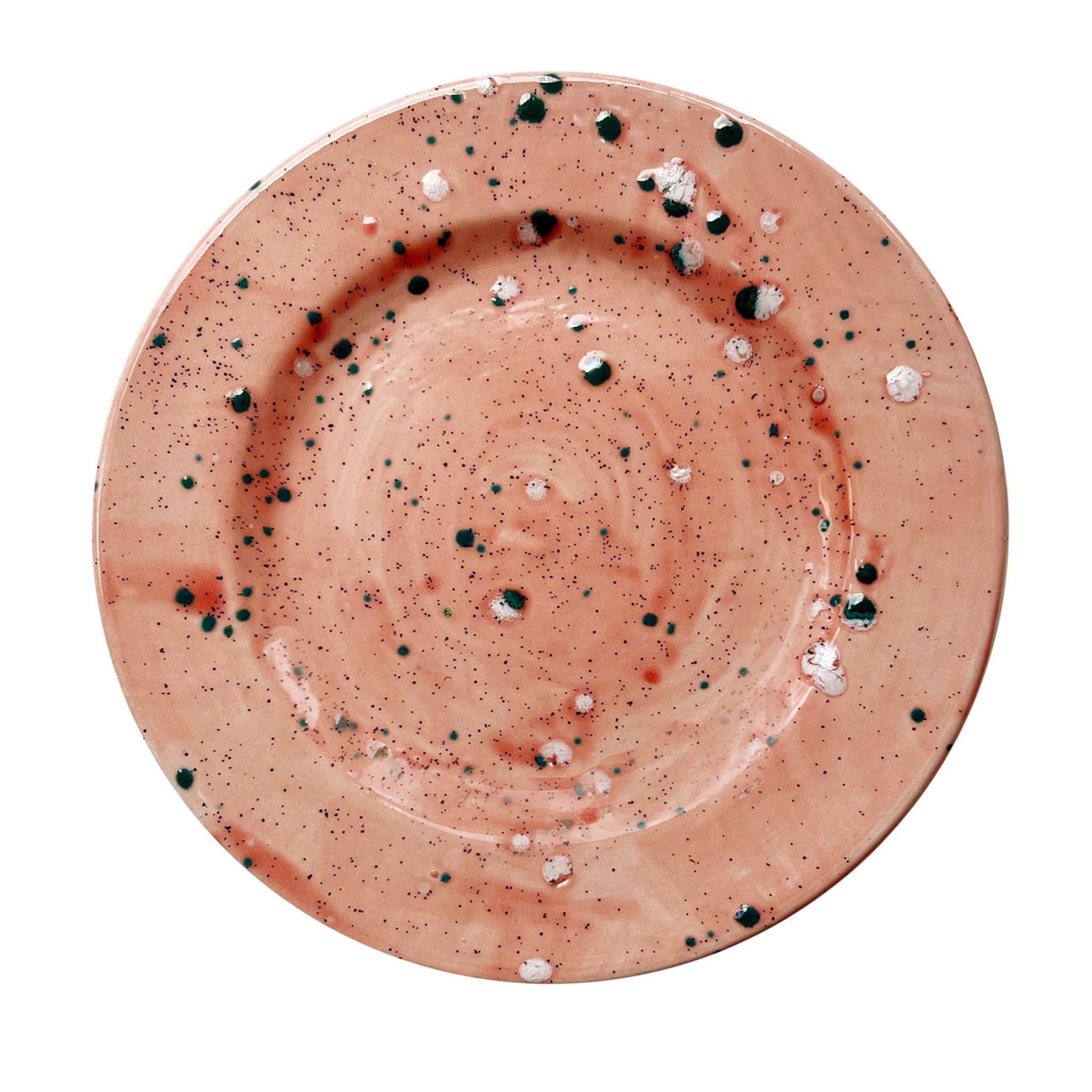 Coral Mottled Dinner Plate - Main view