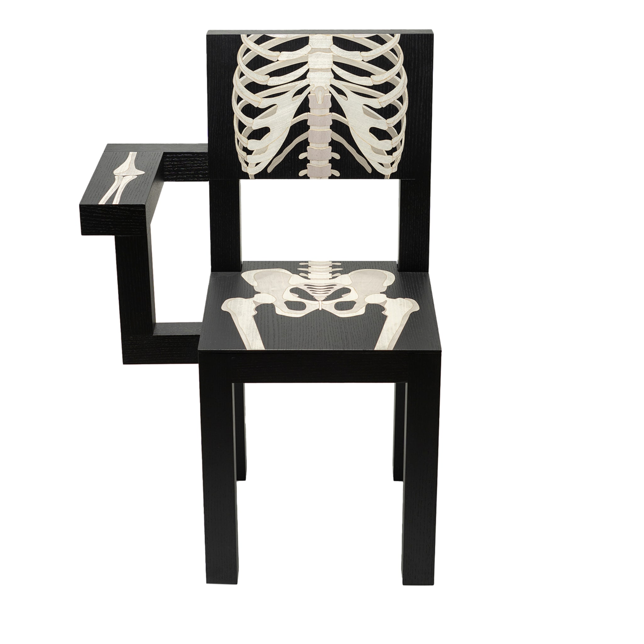 Chaise noire squelette  - Vue principale