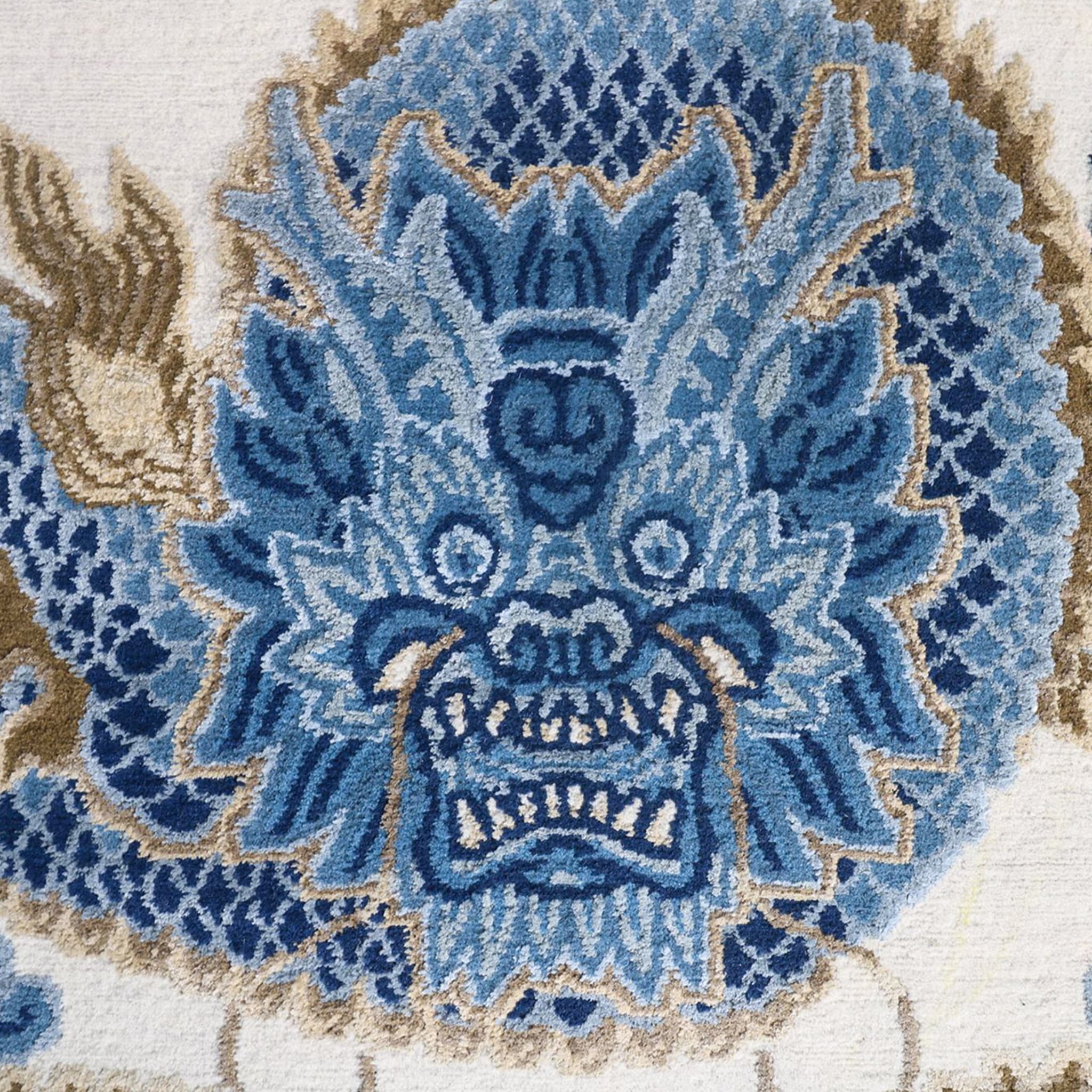 Chinoiserie Collection Temple Ceremony Chinese Blue Rug - Alternative view 5