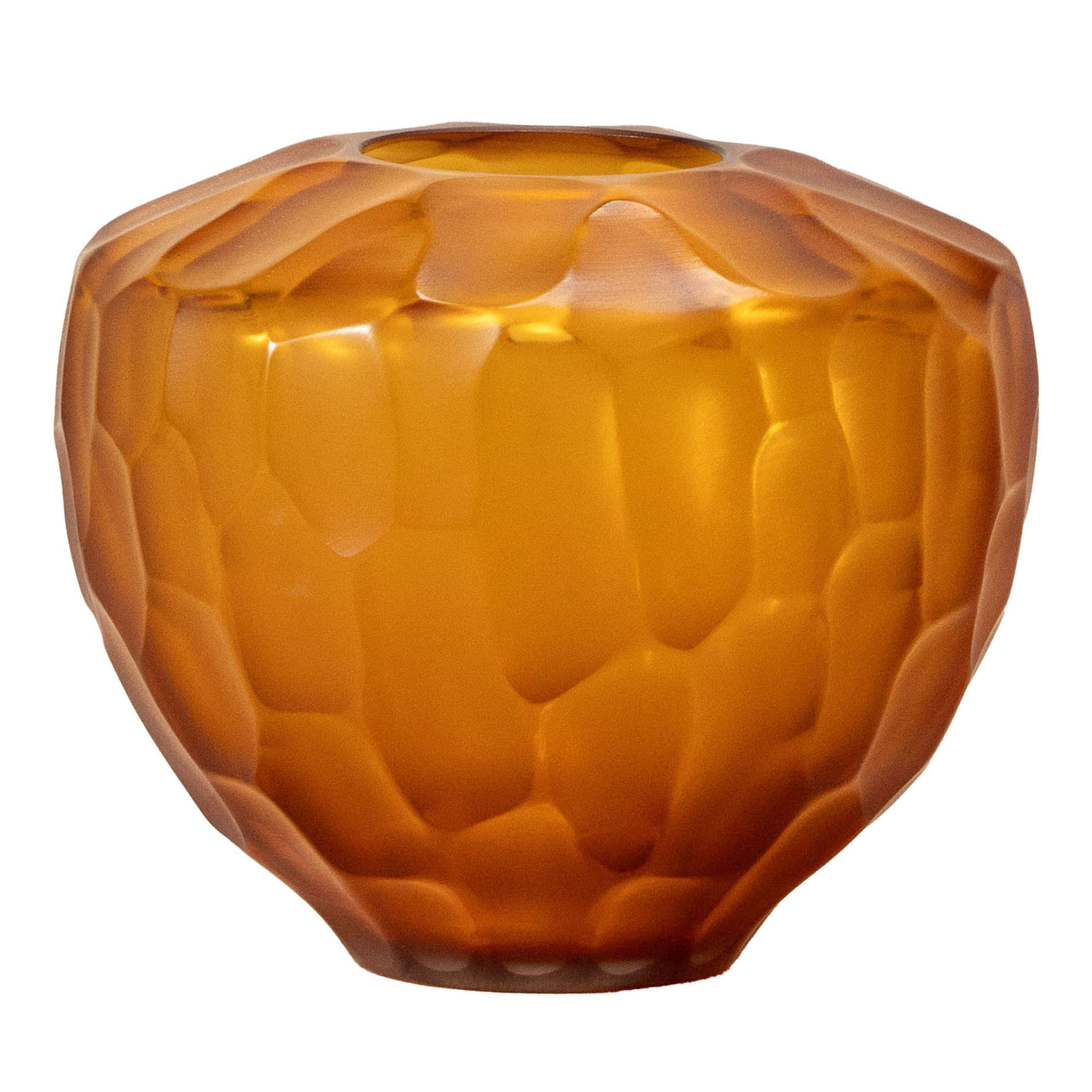 Goccia Amber Glass Vase - Main view
