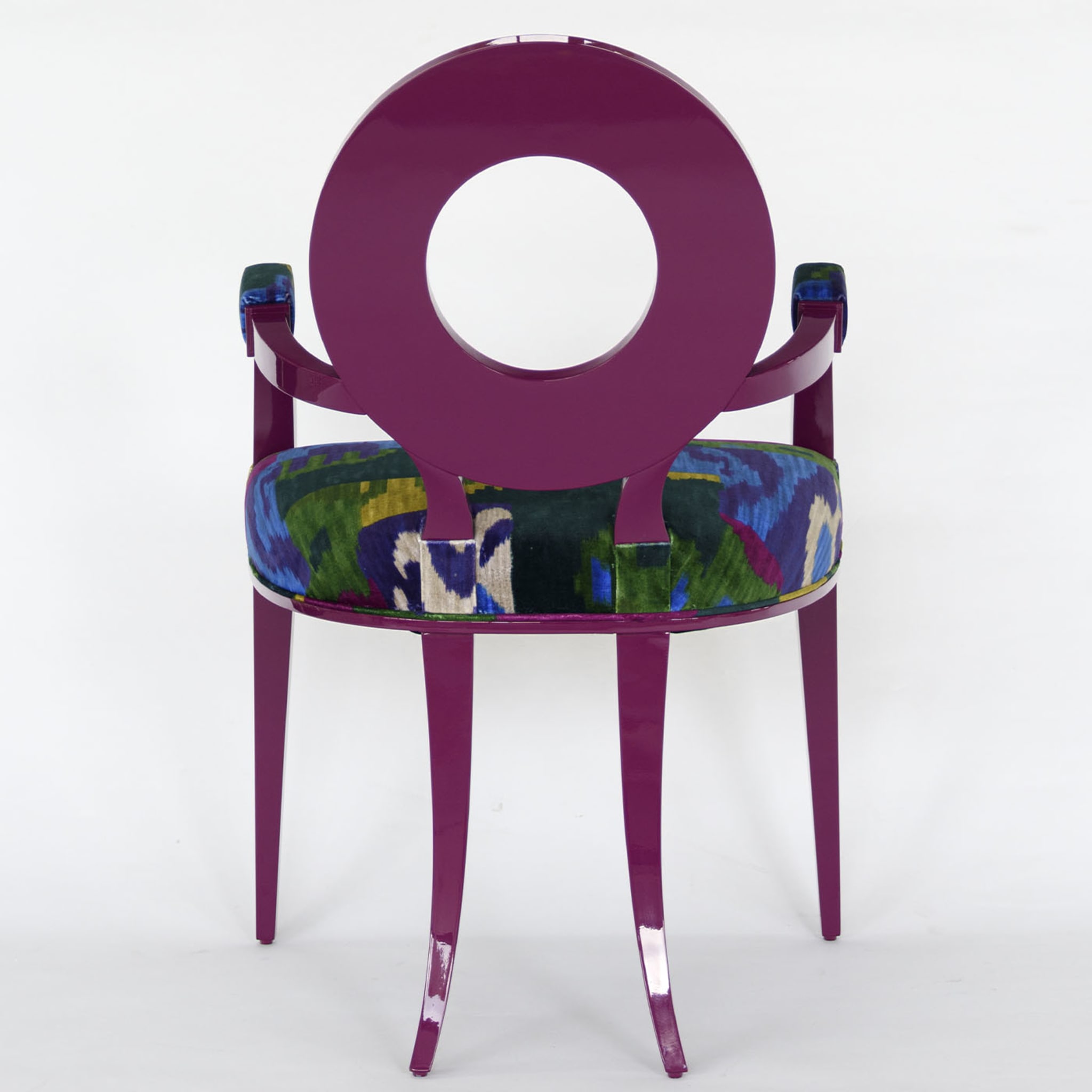 New Moon Magenta Chair With Armrests - Alternative view 2