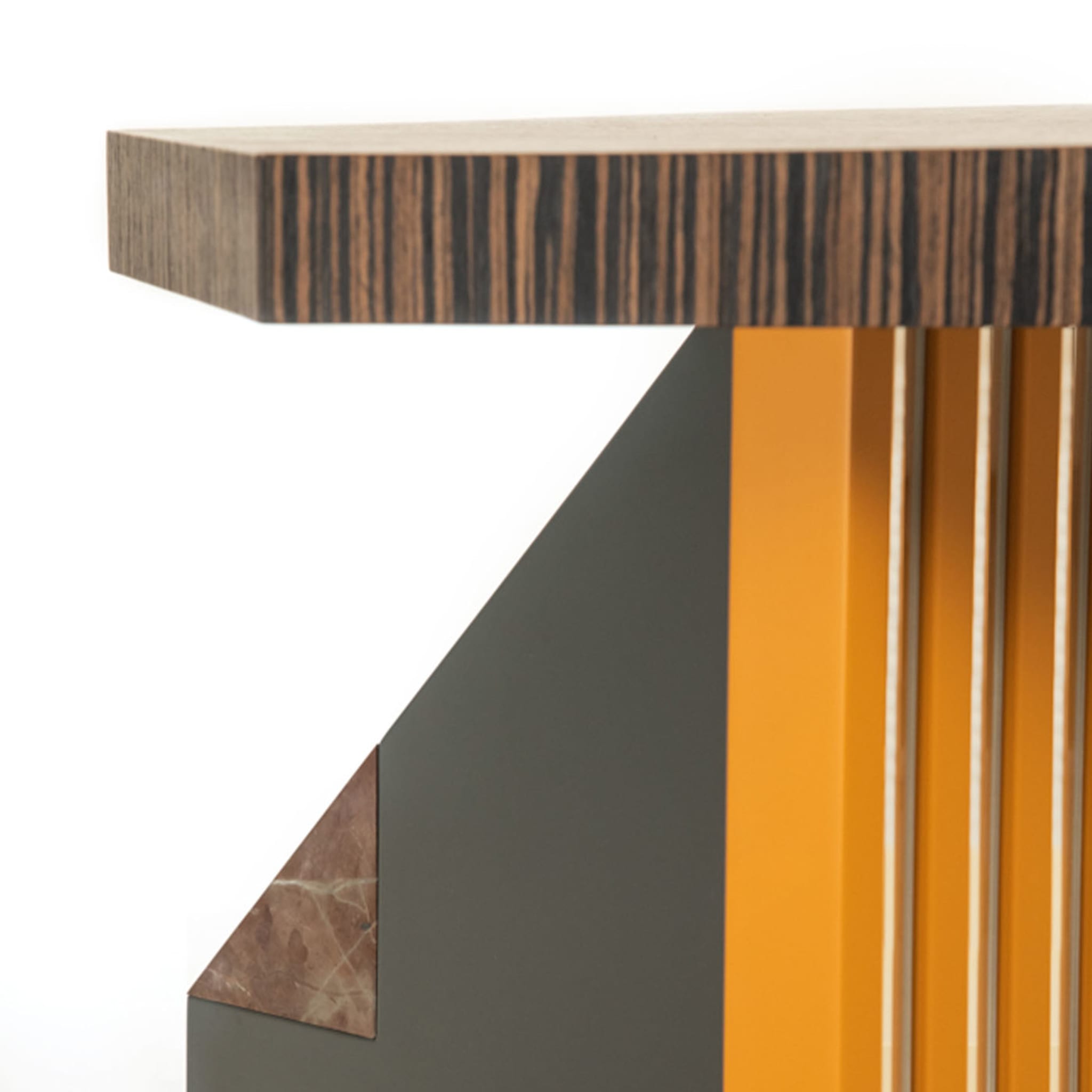 Linosa Ebony and Marble Low Table - Alternative view 1