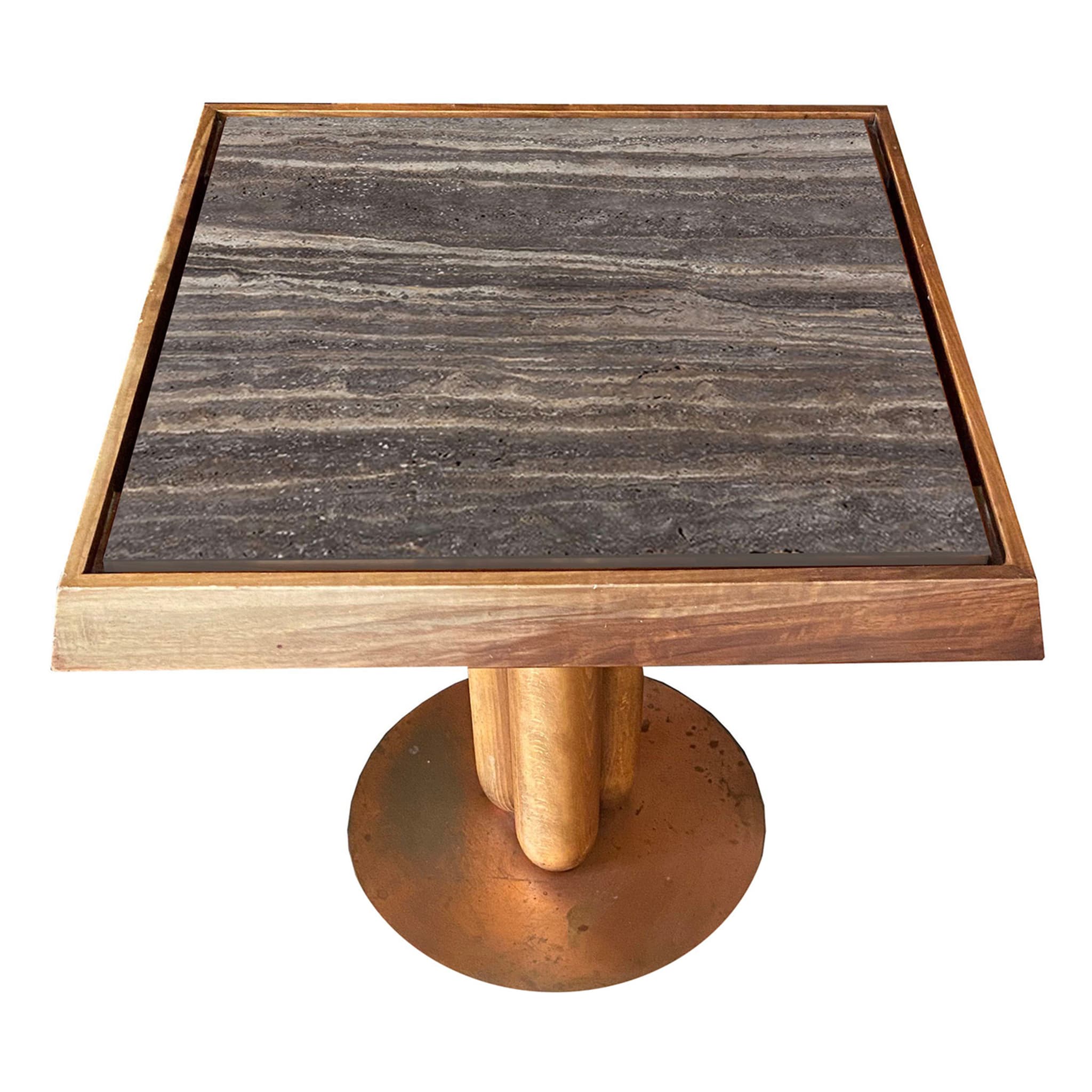 Appoggio Titanium Square Coffee Table by Ferdinando Meccani - Main view