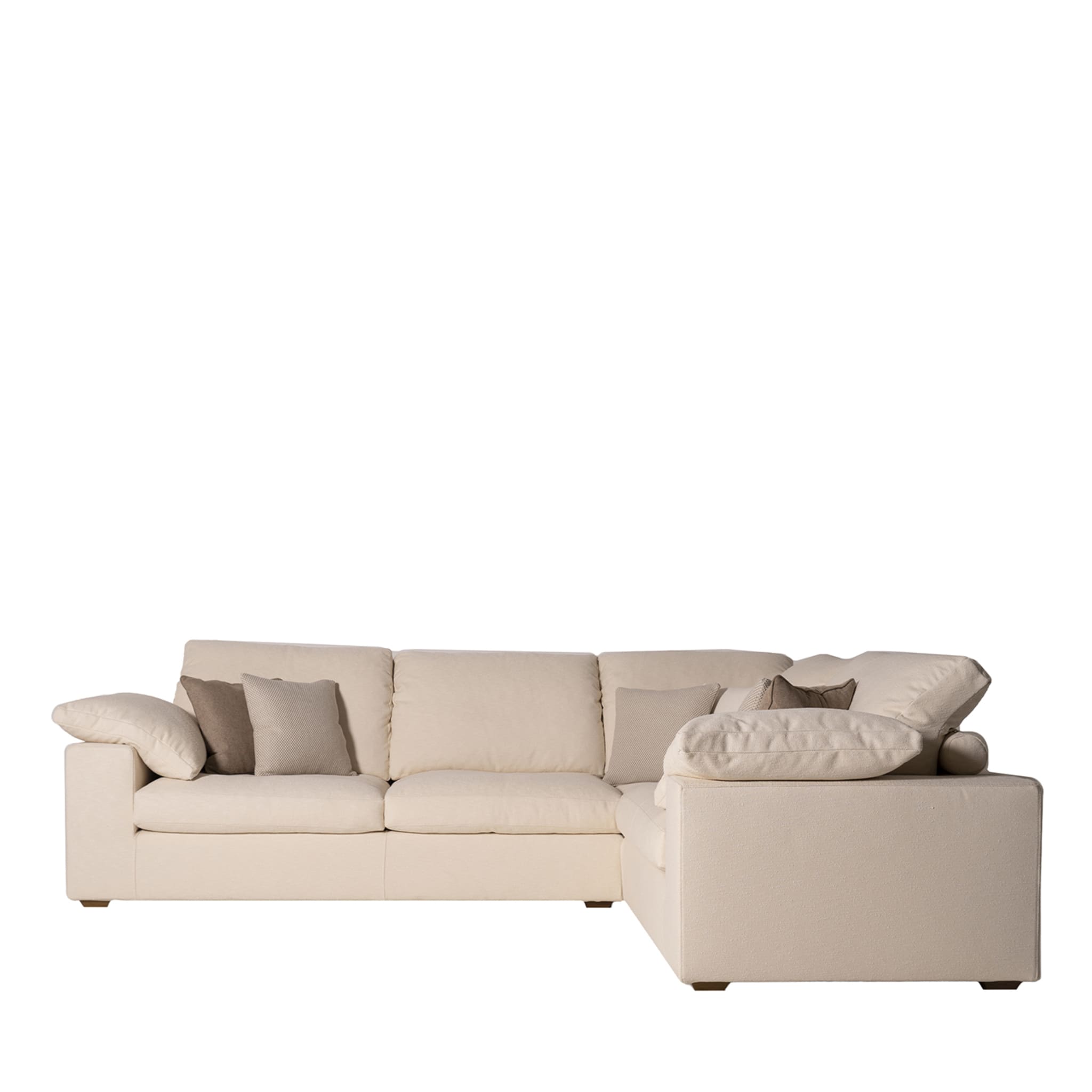 Italo White Corner Sofa by Marco & Giulio Mantellassi - Main view