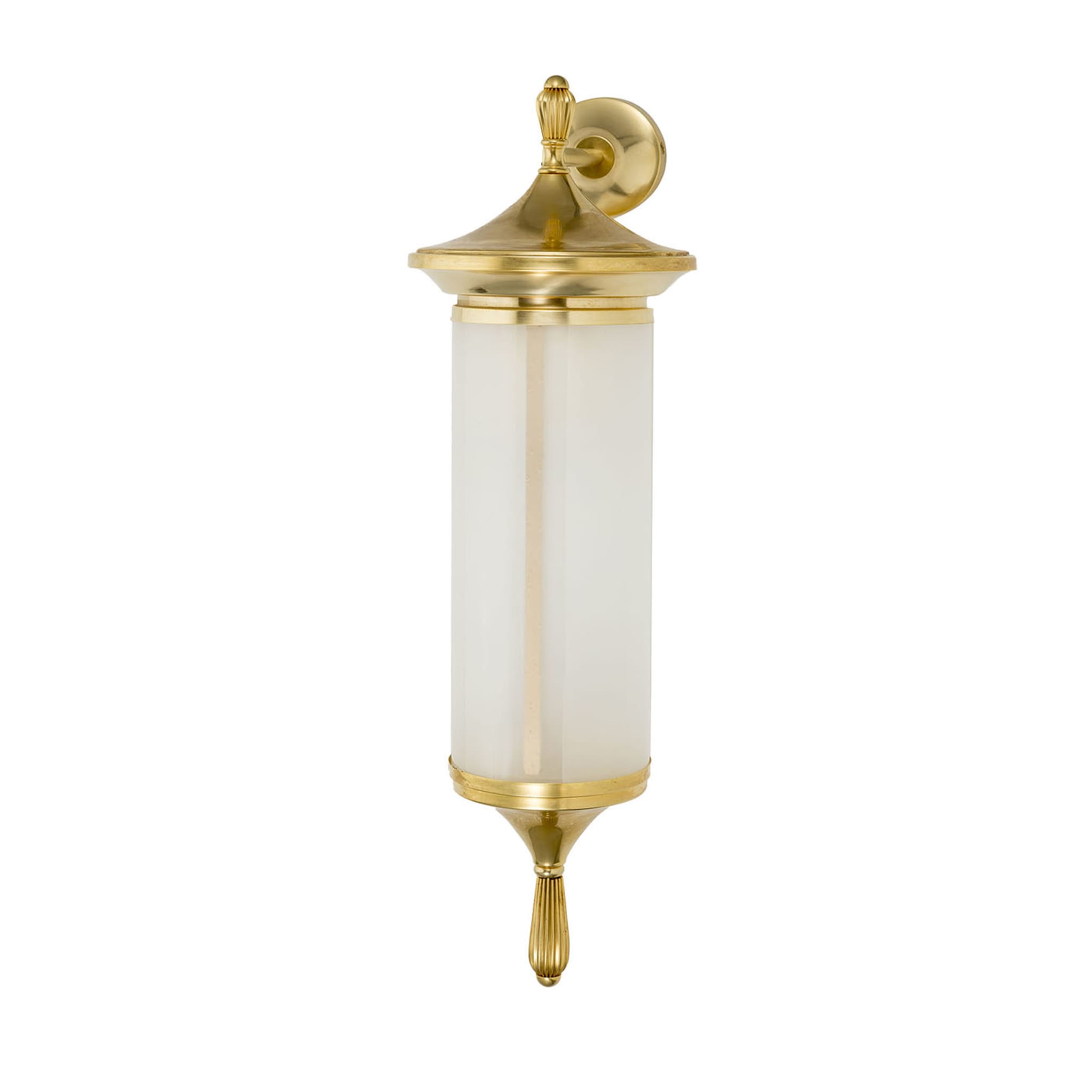 Novecento Cylindrical Brass Wall Sconce - Main view