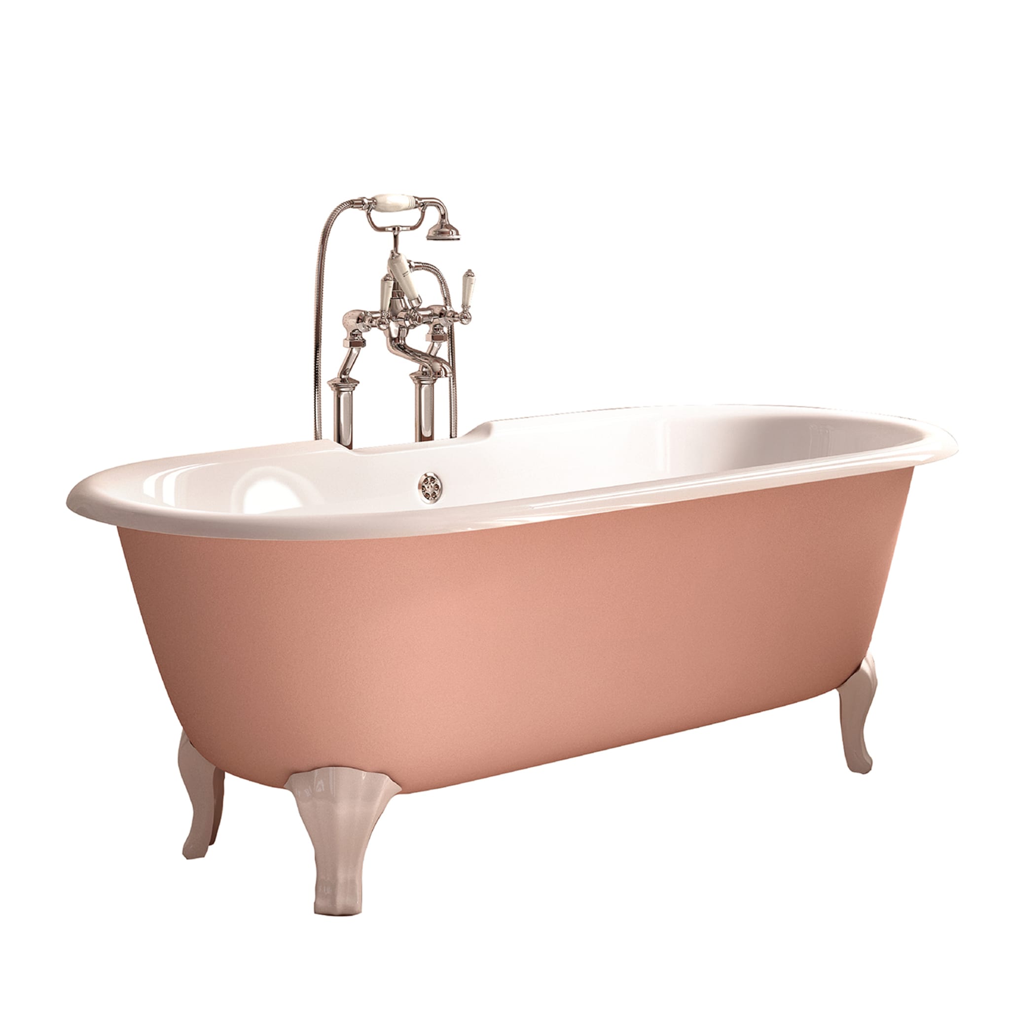 Draycott Painted Pink Bathtub - Main view