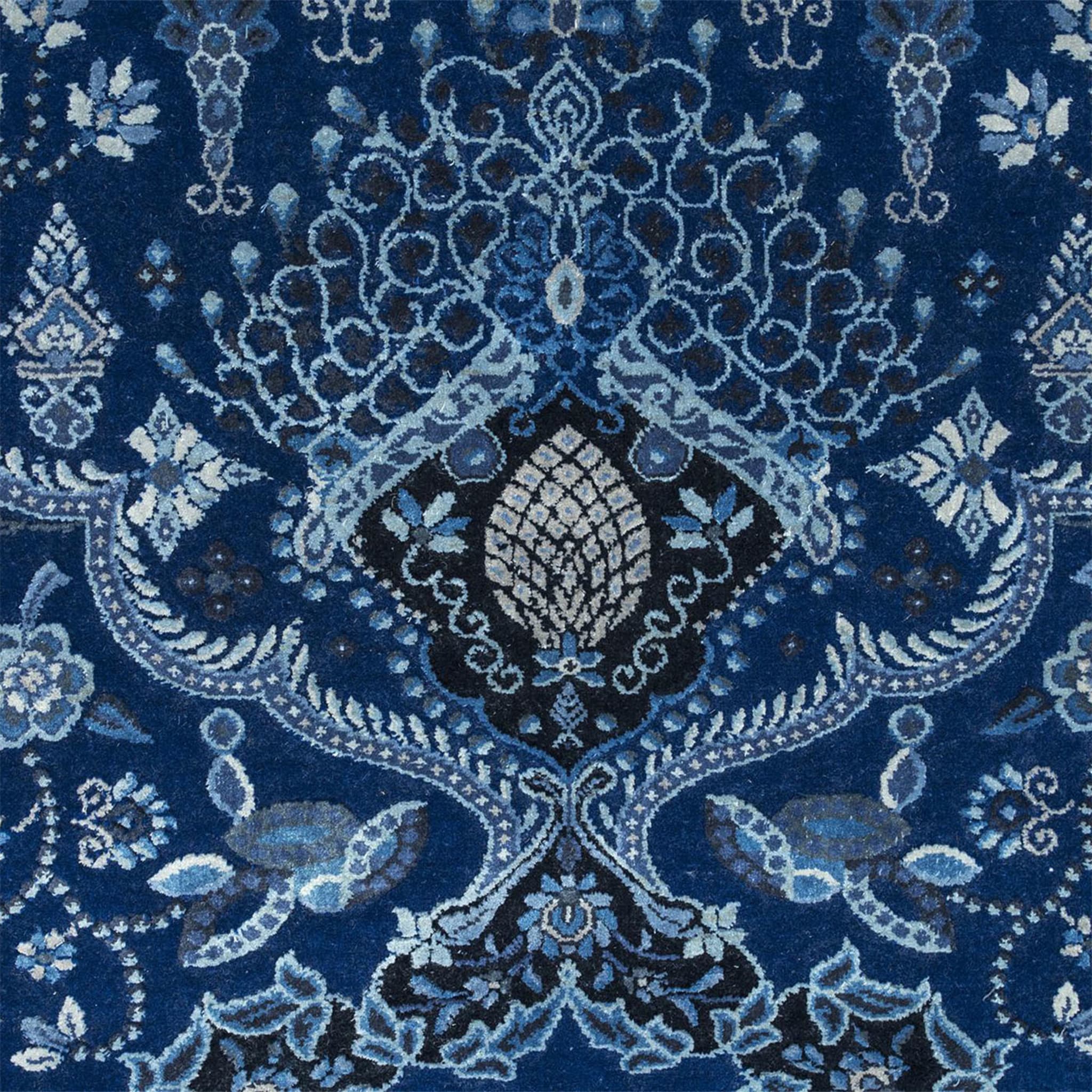 Aurora Medium Cobalt Medieval Blue Handgeknüpfter Teppich - Alternative Ansicht 3