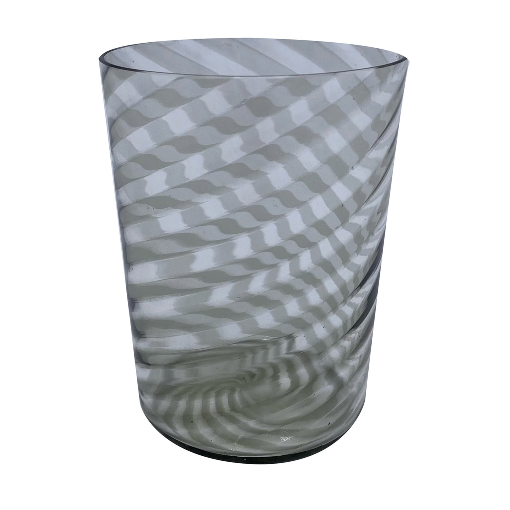 Set de 2 verres à eau gris en spirale - Vue principale