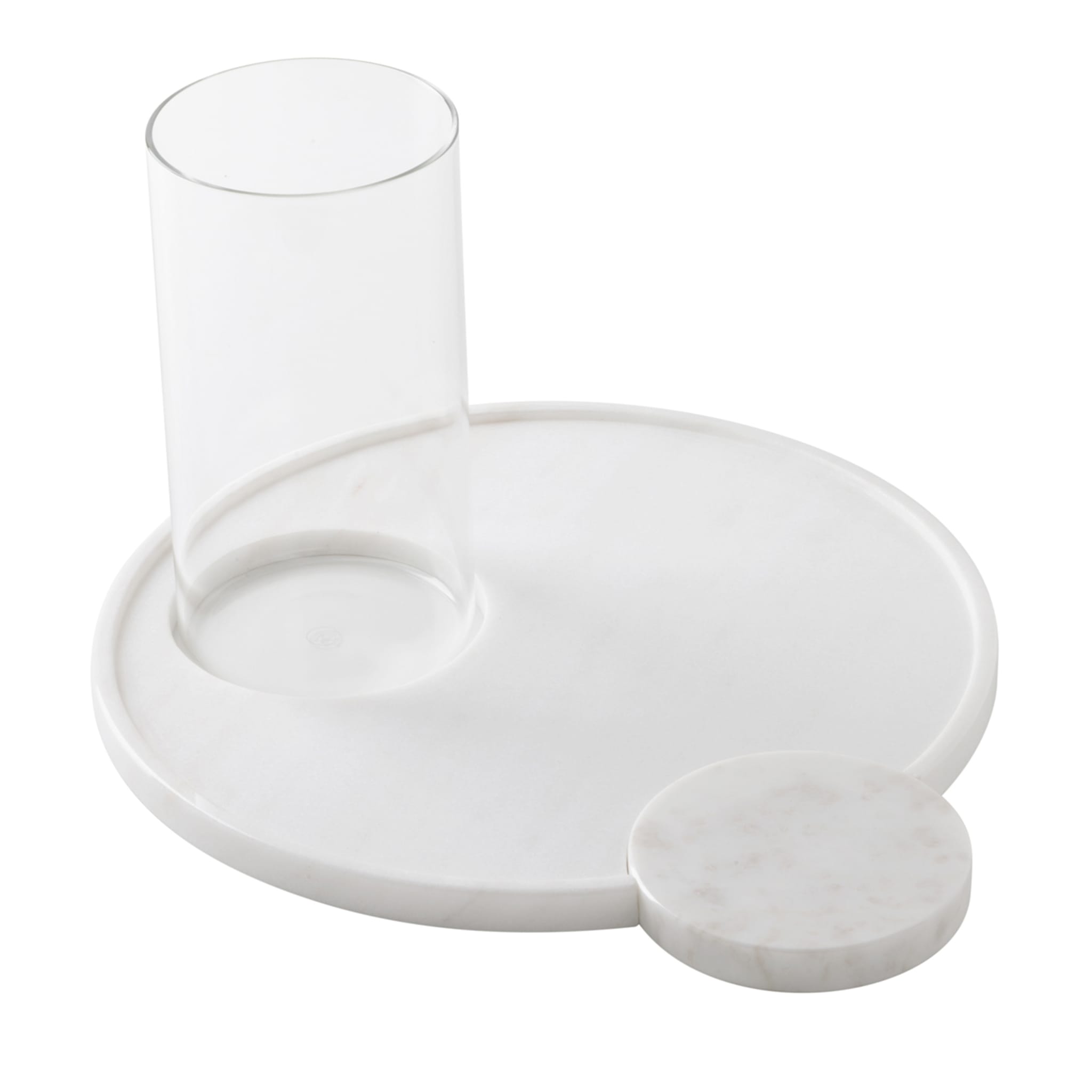 White Marble Dining Tray Set - Main view