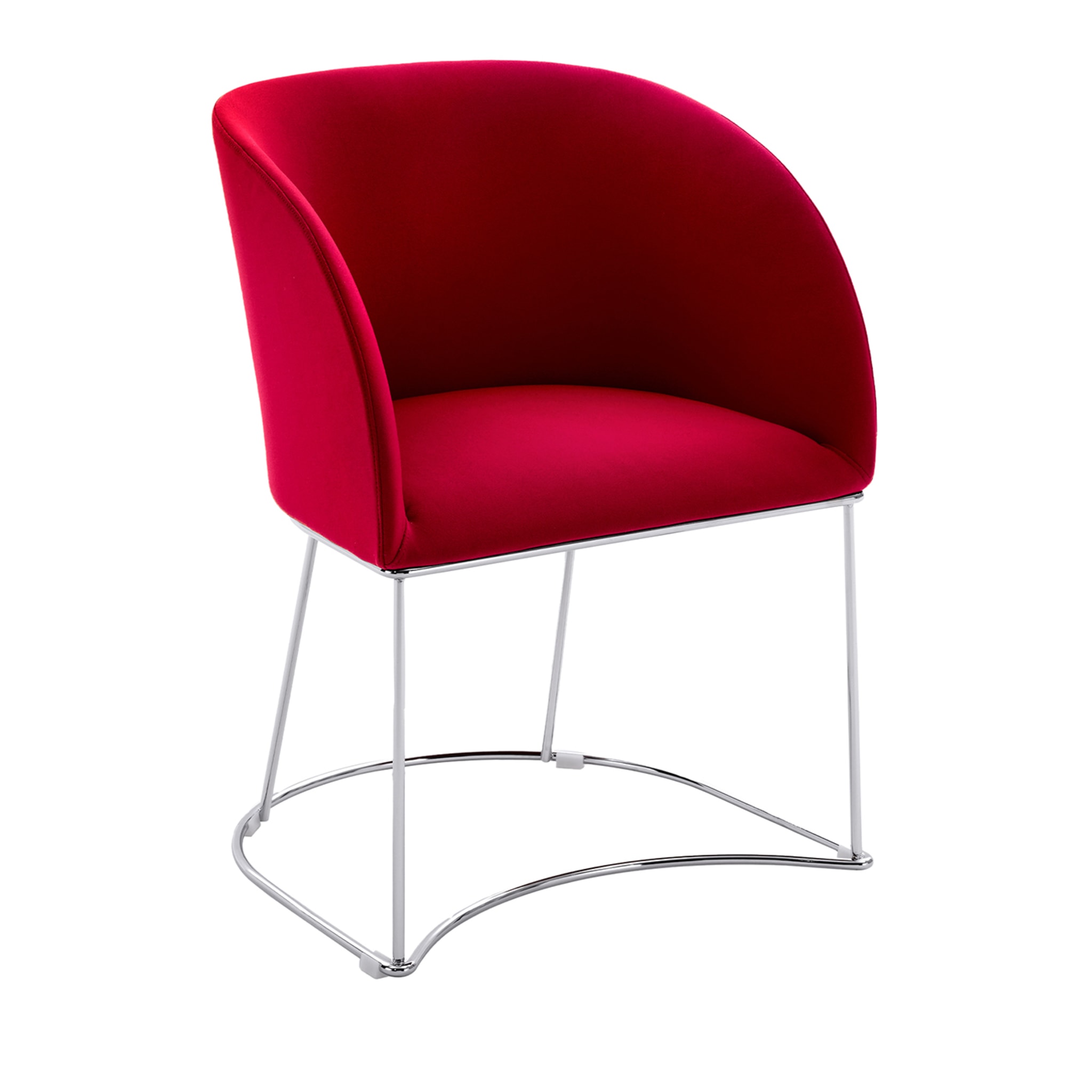 MILLY RED VISITOR CHAIR #2 by Basaglia + Rota Nodari - Main view