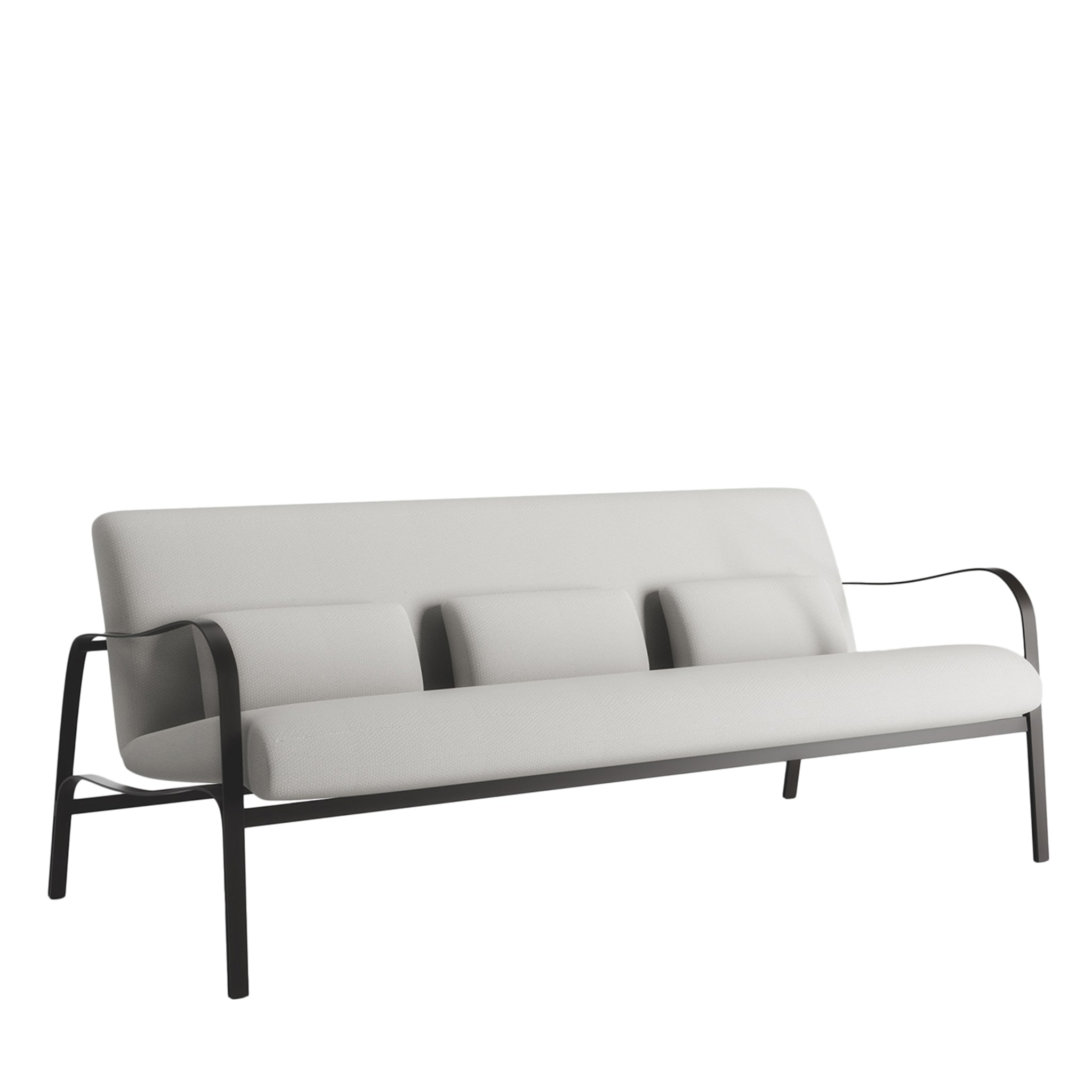 Amalfi White & Gray Sofa by Studio 63  - Main view