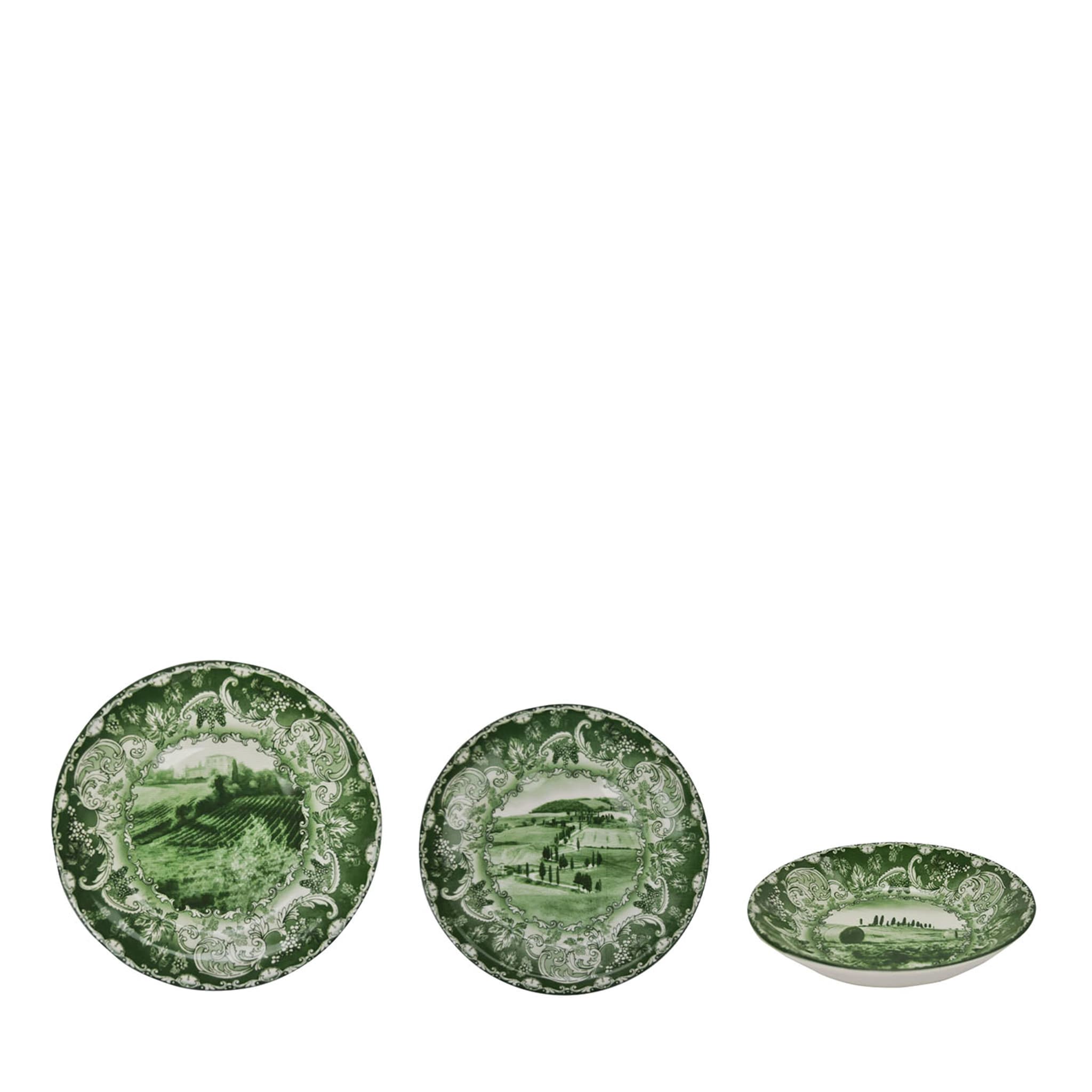 Bolgheri Verde Set of 18 Plates - Main view