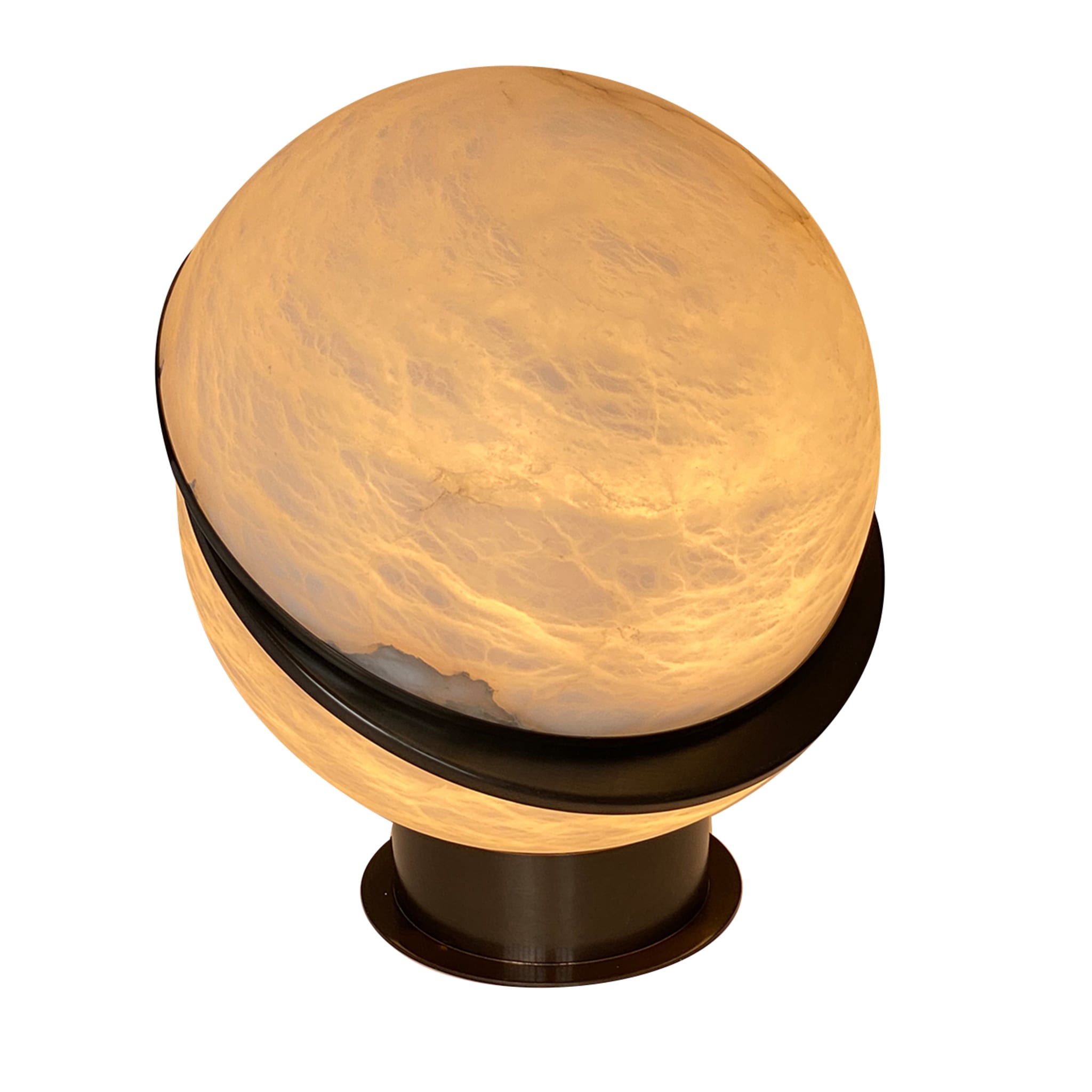 "Offset Globe" Table Lamp in Bronze - Main view