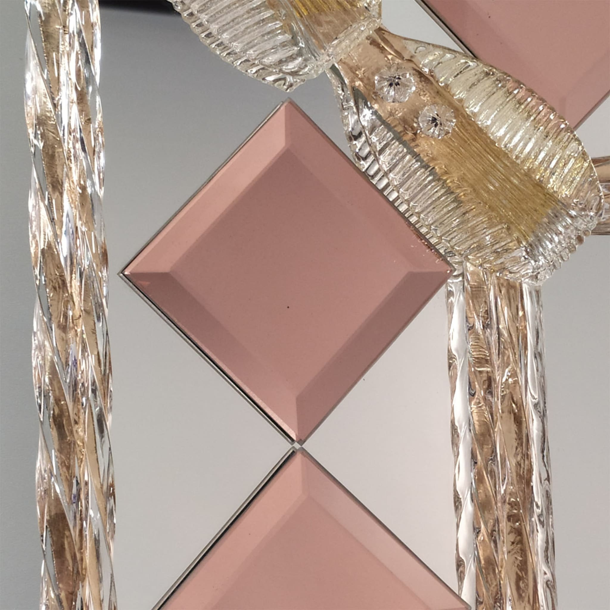 Conterie Pink Squares Murano Glass Mirror - Alternative view 2