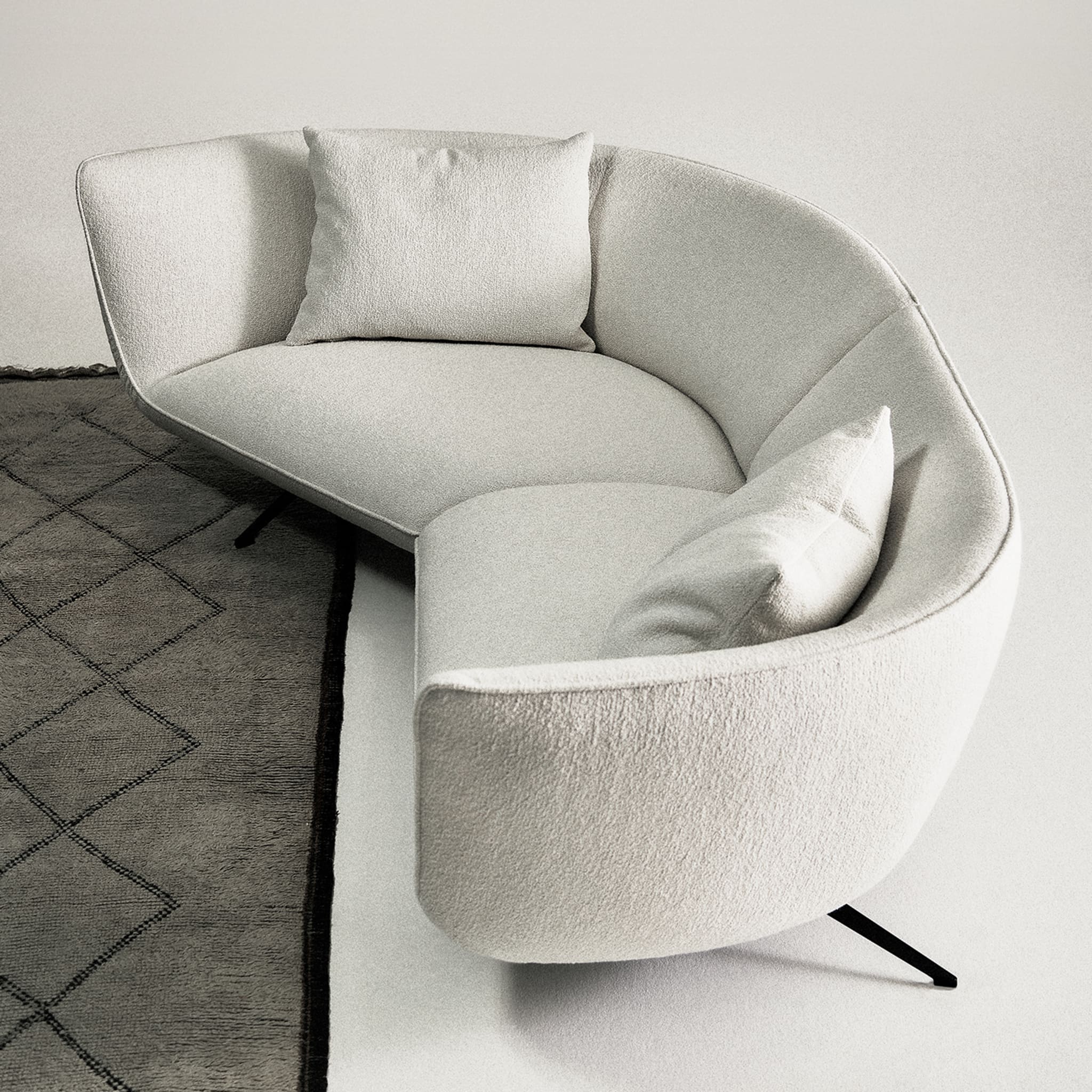 Athene Angular Off-White Sofa by Ludovica + Roberto Palomba - Alternative view 4