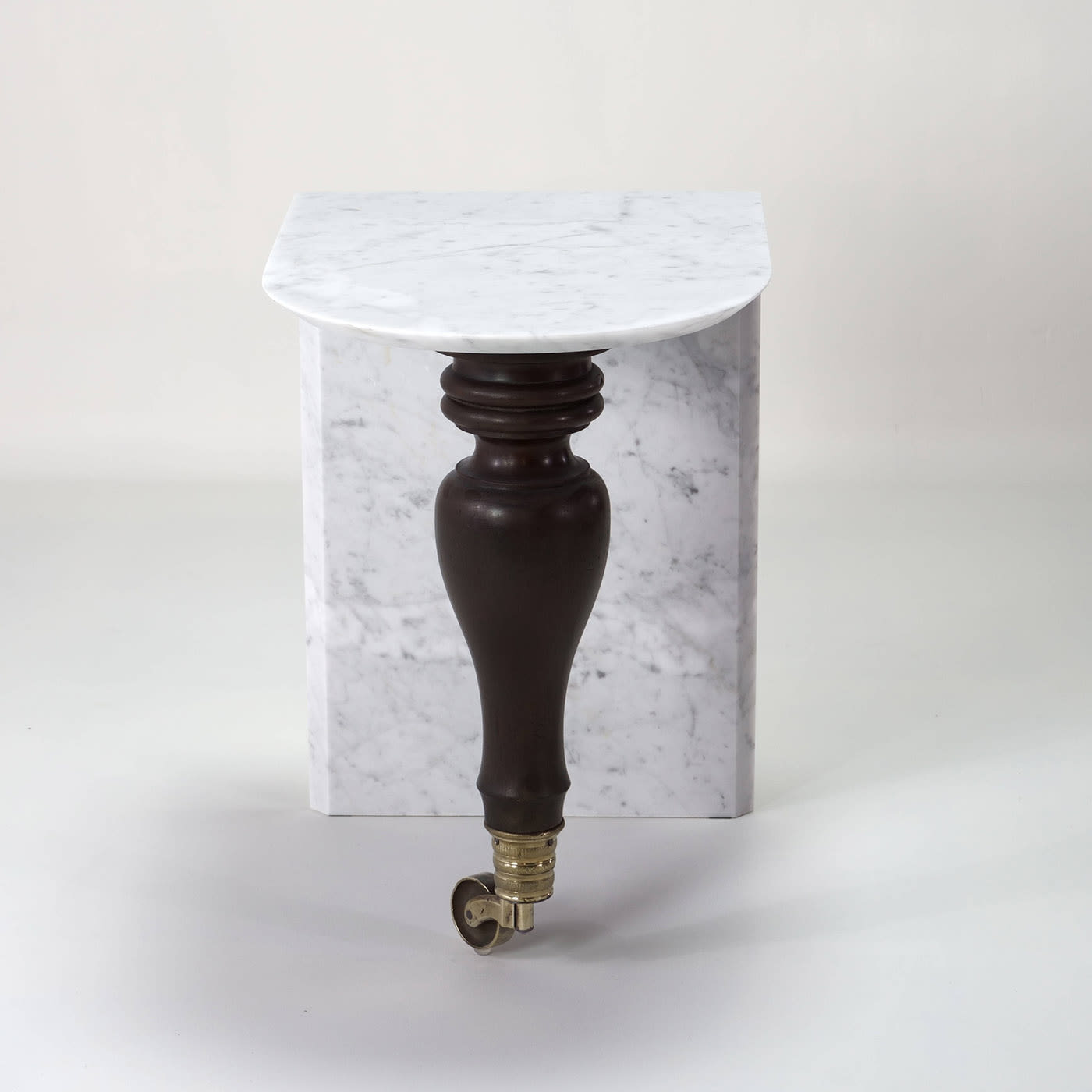 PianoForte Carrara Marble Side Table - DF DesignLab