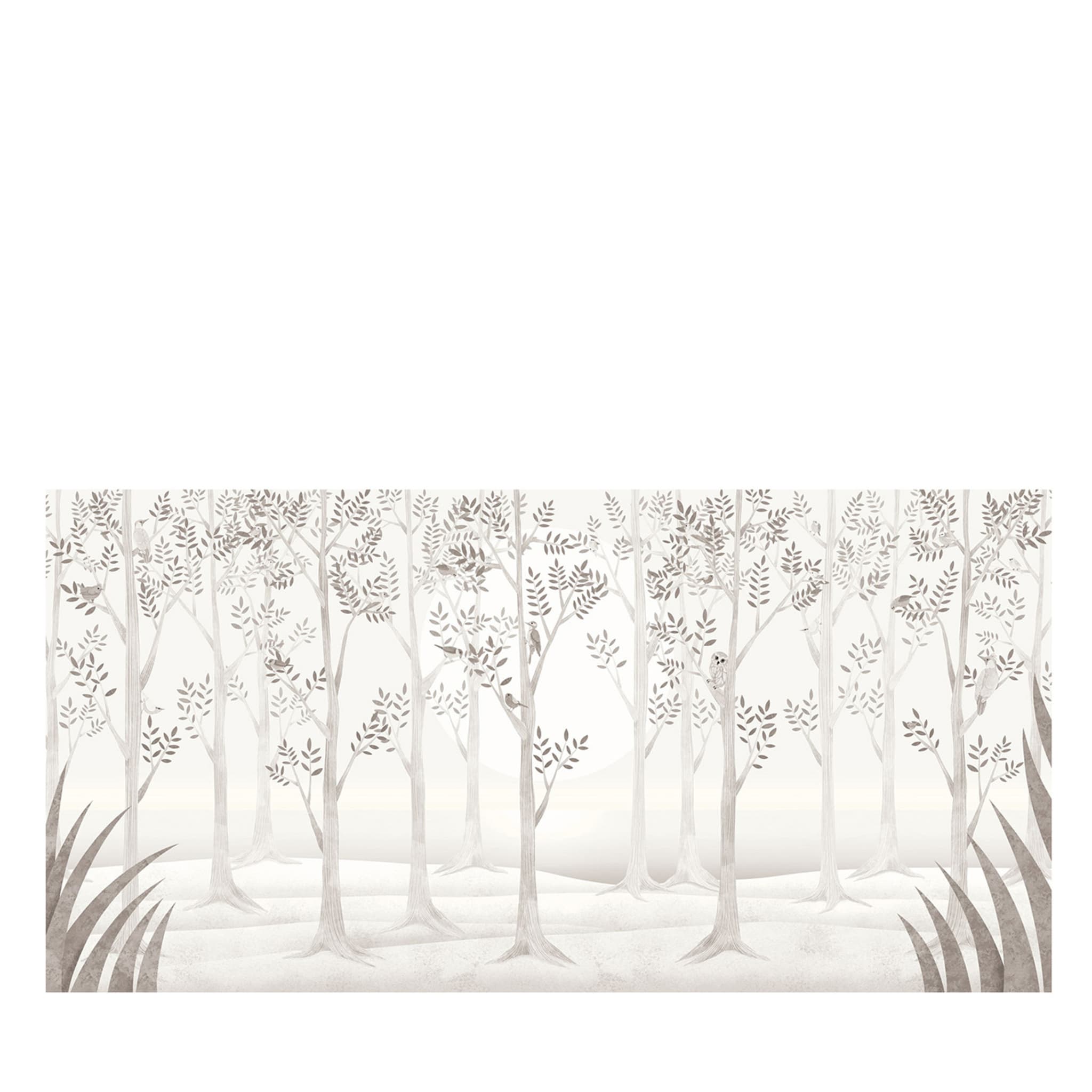Woody FC003-3 Gray & White Wallpaper - Main view