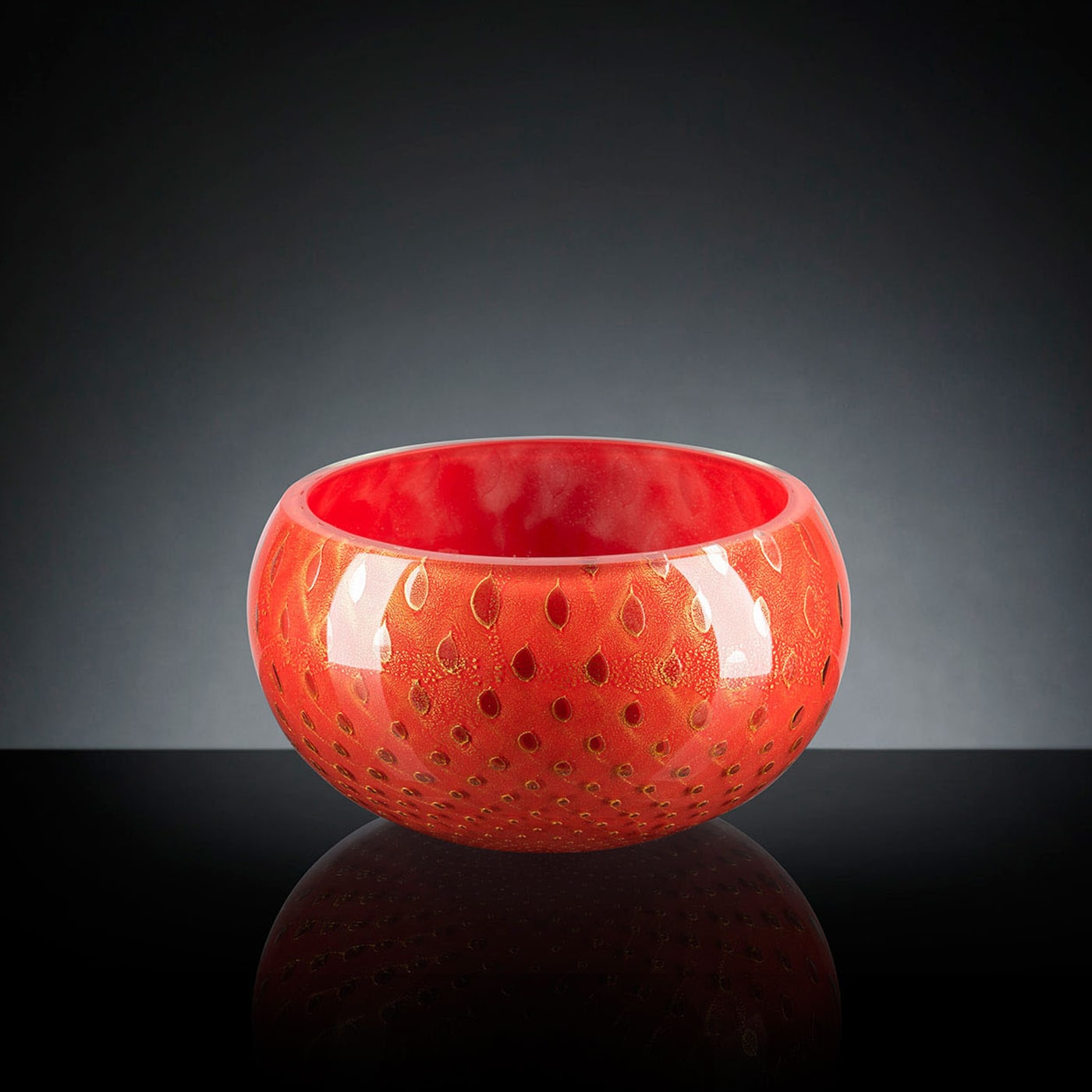 Mocenigo Gold & Red Decorative Bowl - VGnewtrend