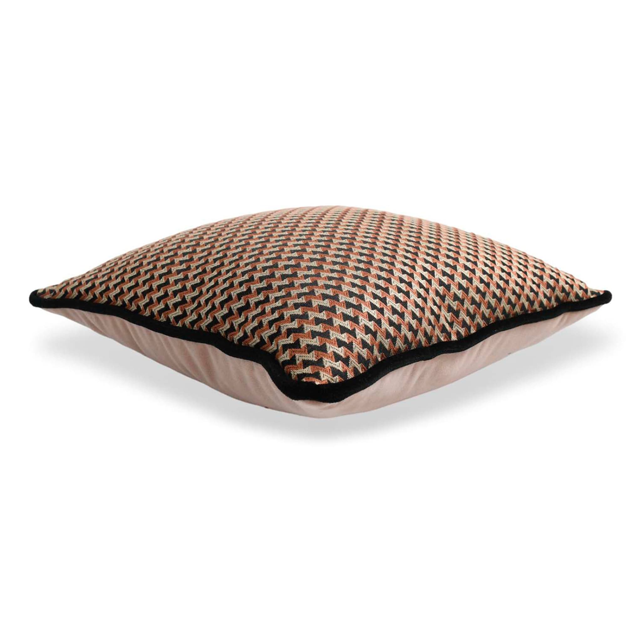 Carrè Cushion in Micro-Patterned jacquard fabric - Alternative view 3