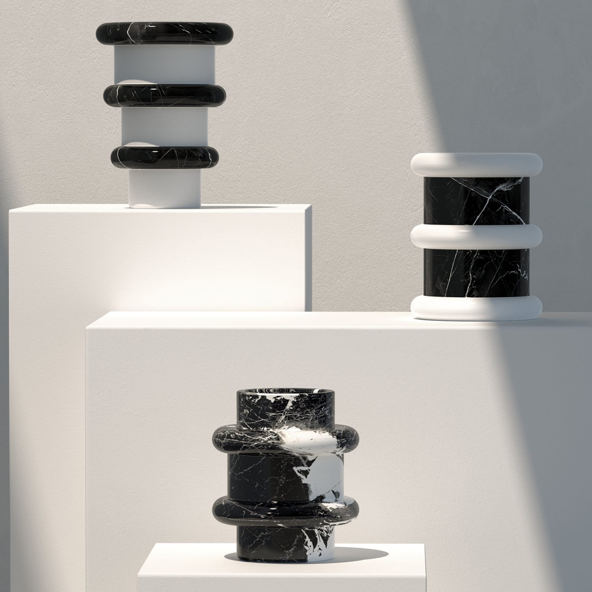 Lumière Medium Black Vase - Alternative view 3