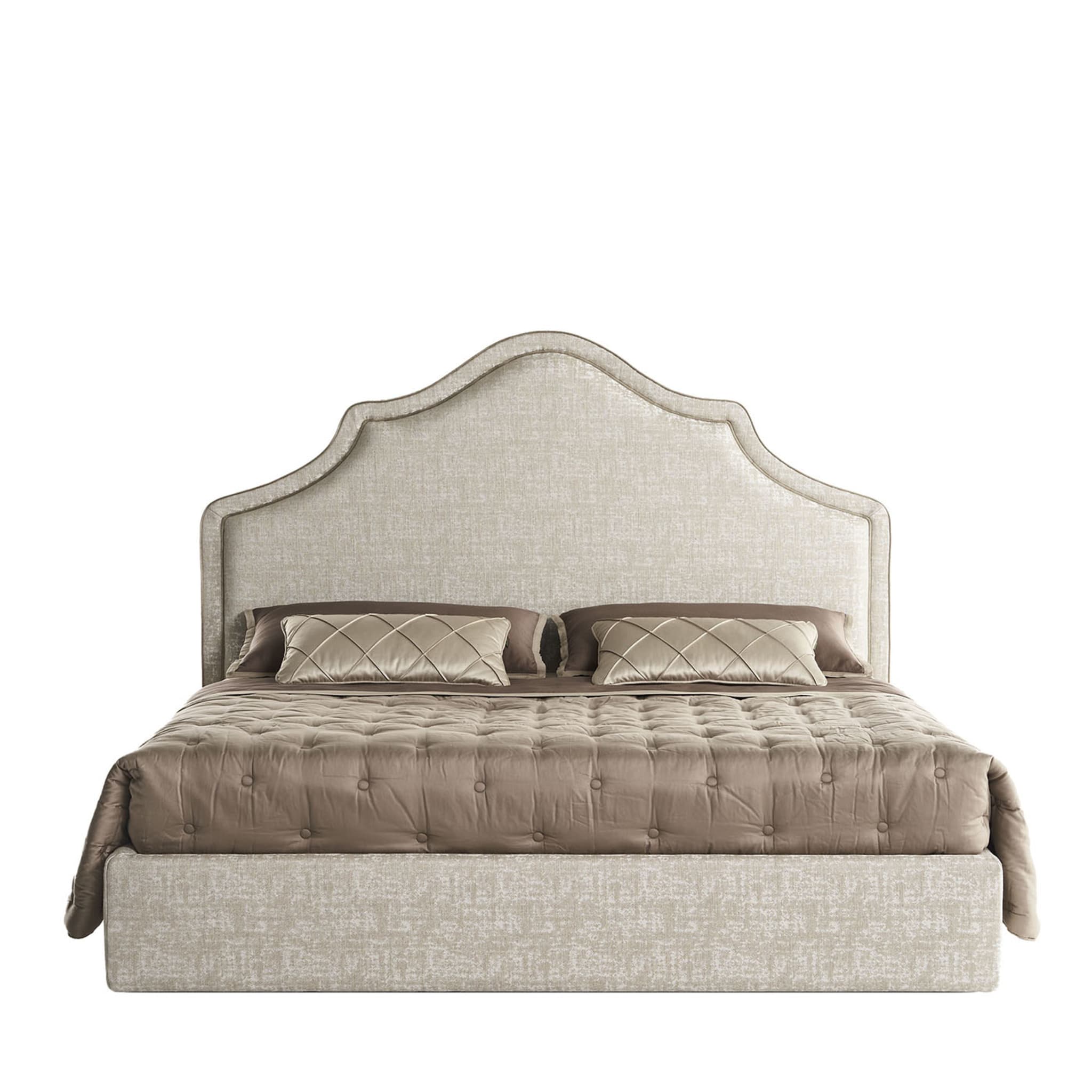 Alan Melange Taupe Double Bed - Main view