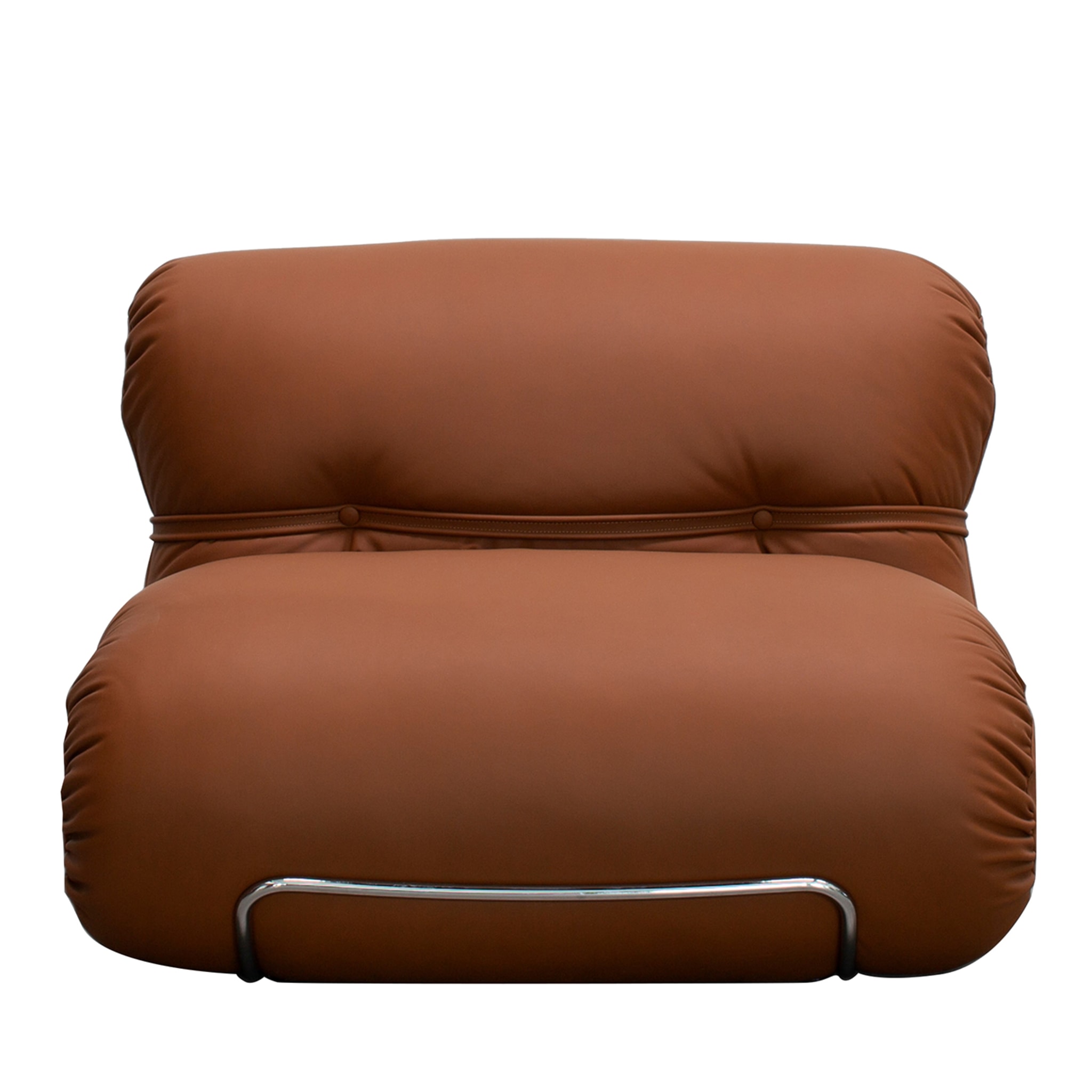 Orsola Brown Lounge Chair by Gastone Rinaldi - Main view