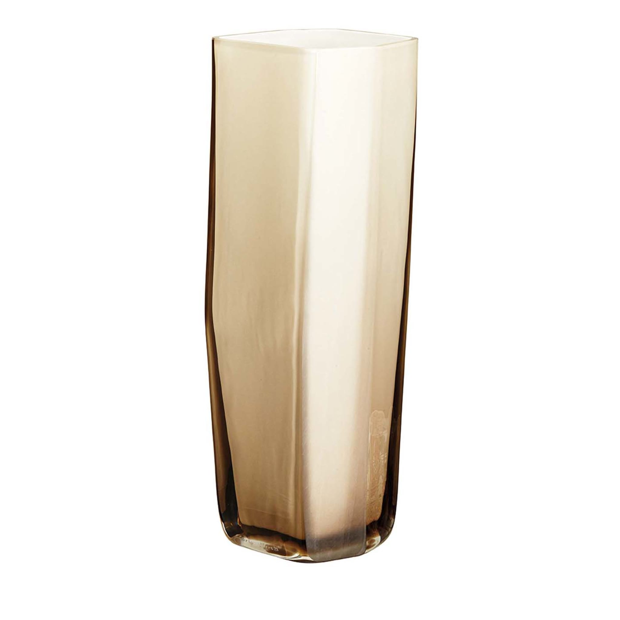 Torre Hexagon-Based Beige Vase by Carlo Moretti - Main view