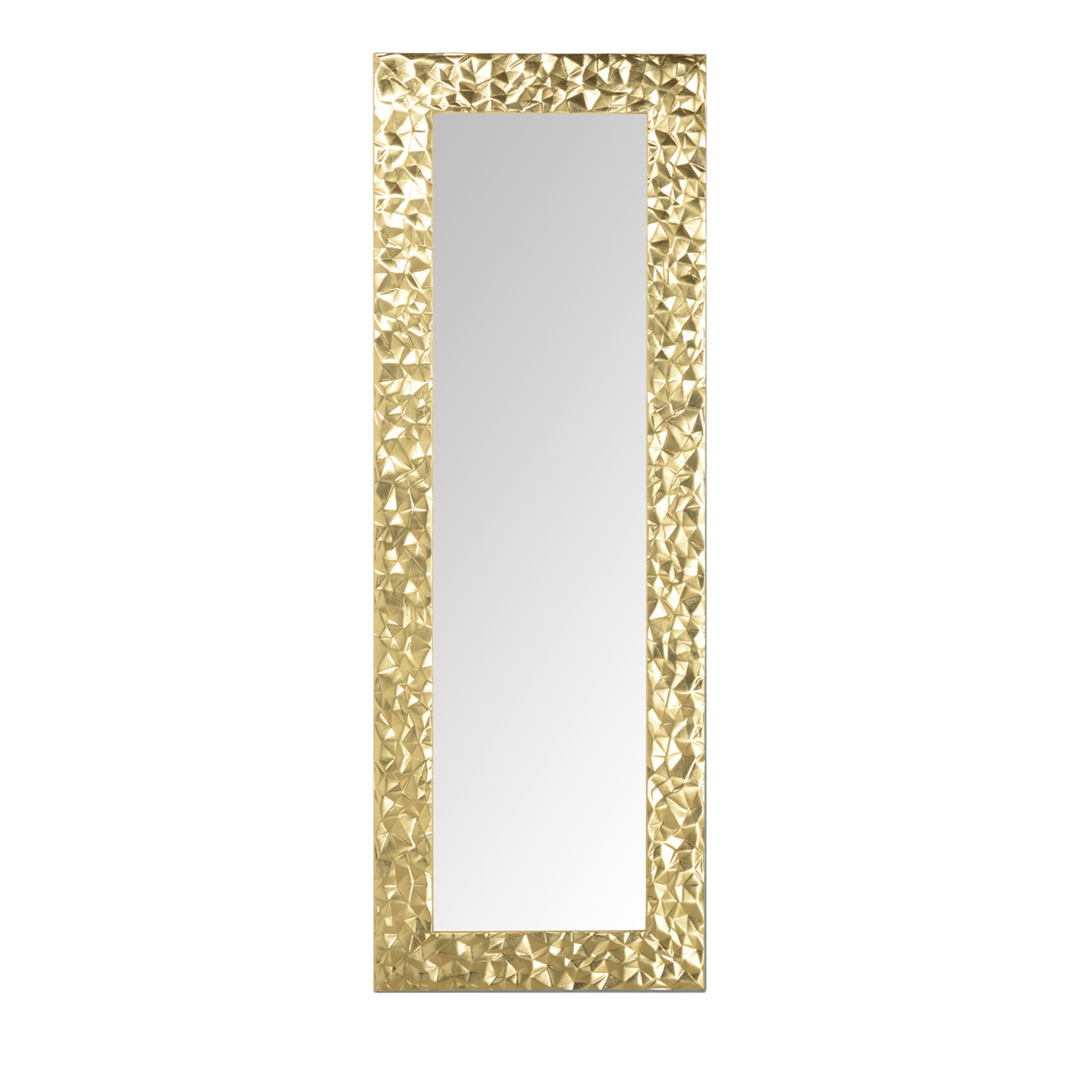 Specchio da parete rettangolare Mizar in oro Mo.Wa