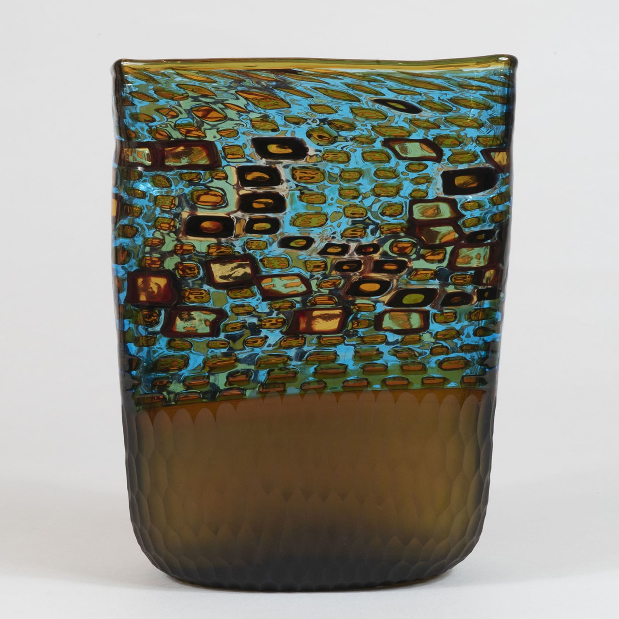 Windows Cubism Collection Turquoise Vase by Tsuchida Yasuhiko - Alternative view 1