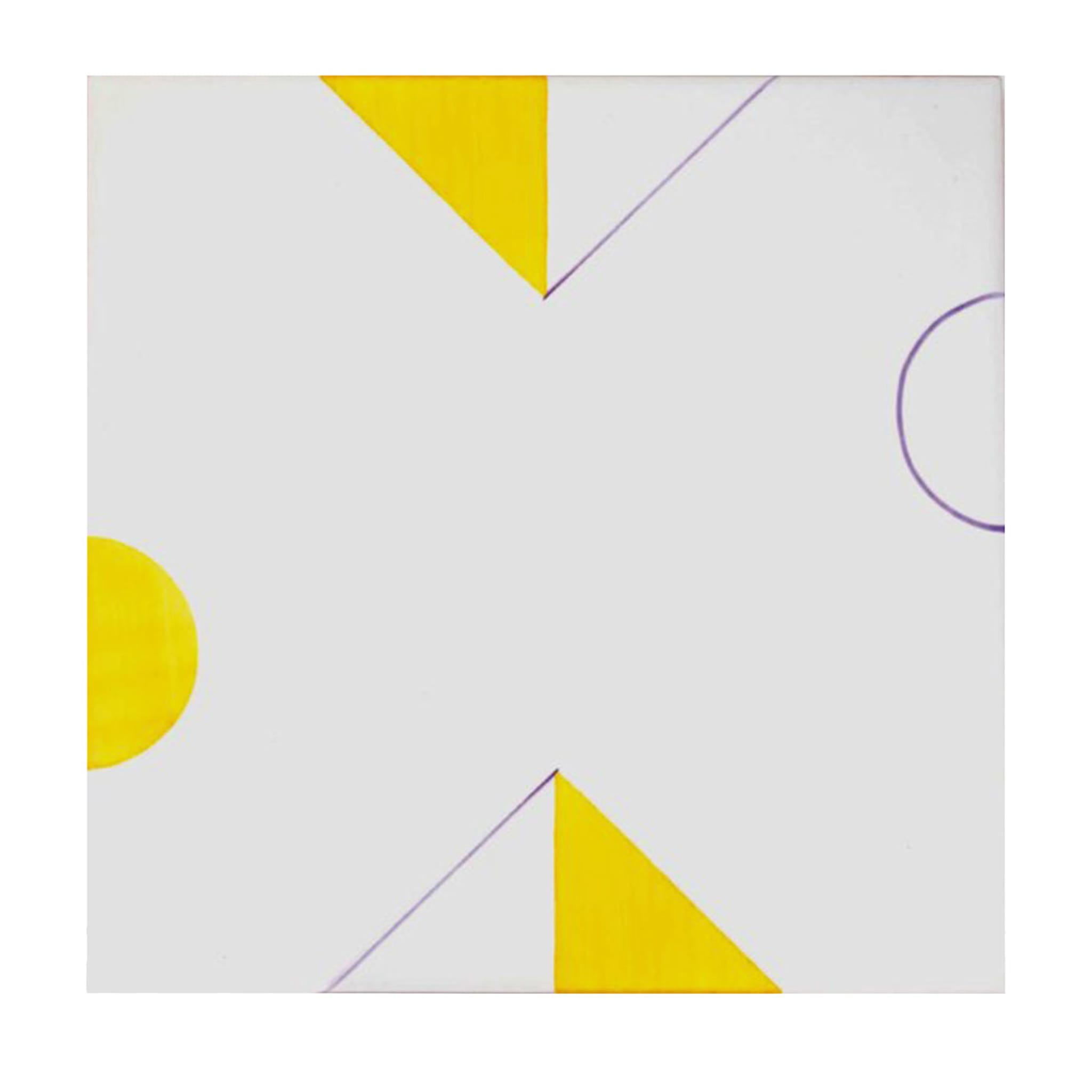 Set di 25 piastrelle gialle triangolari complementari - Vista principale