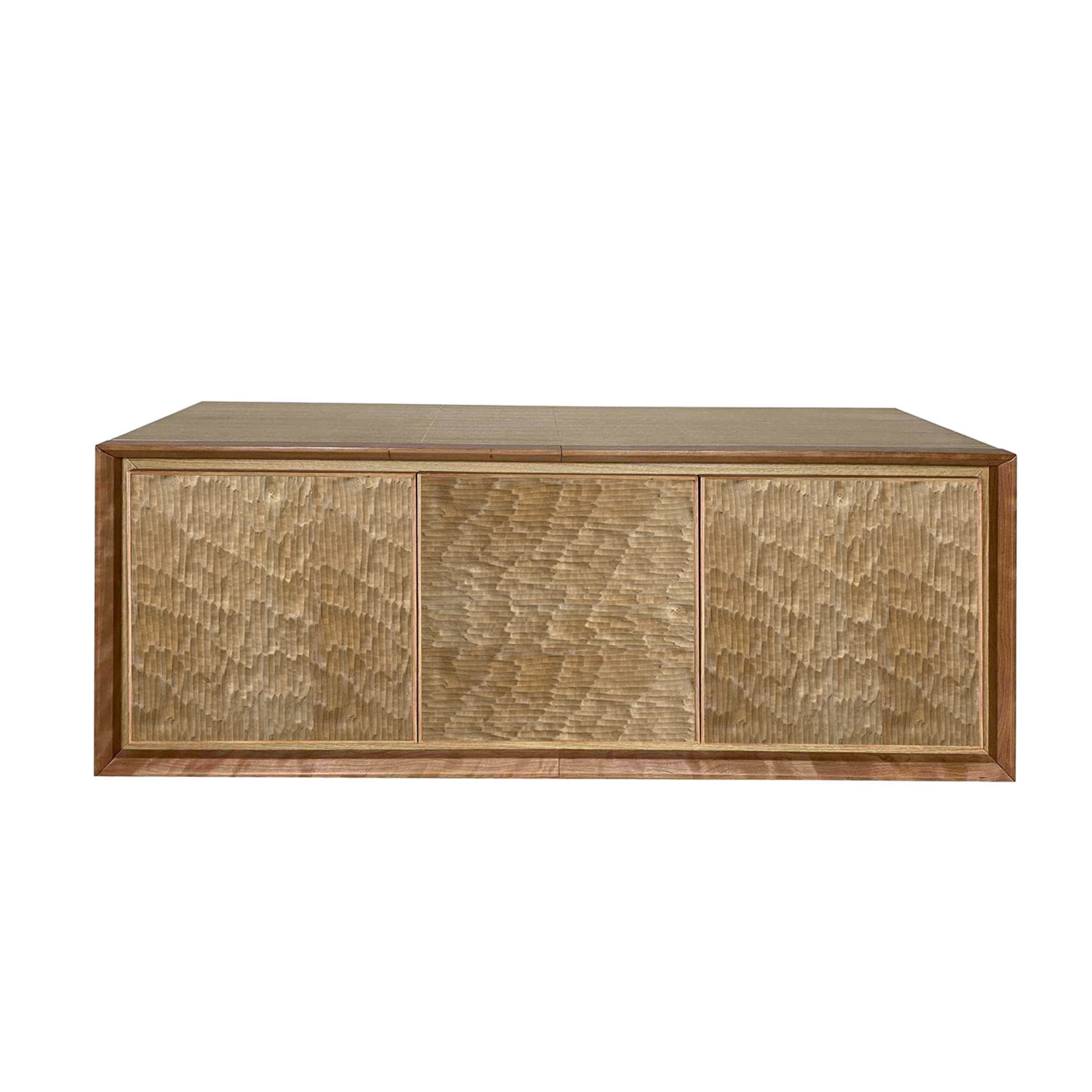 Scolpita 3-Door Carved Wall Sideboard by Mascia Meccani - Alternative view 1