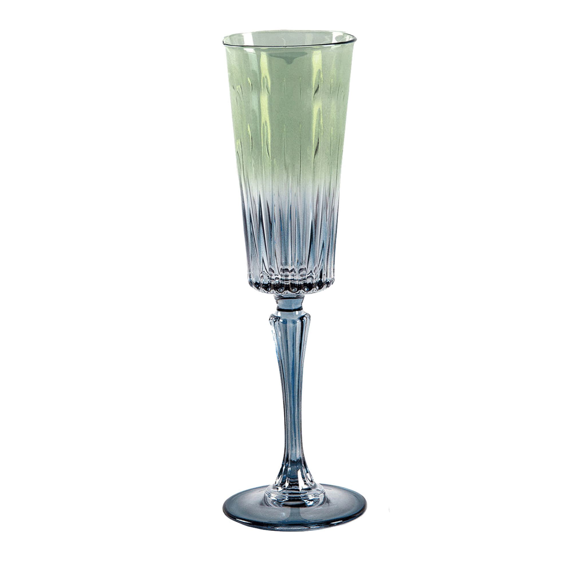Domina Set of 2 Blue-To-Green Flutes - Main view