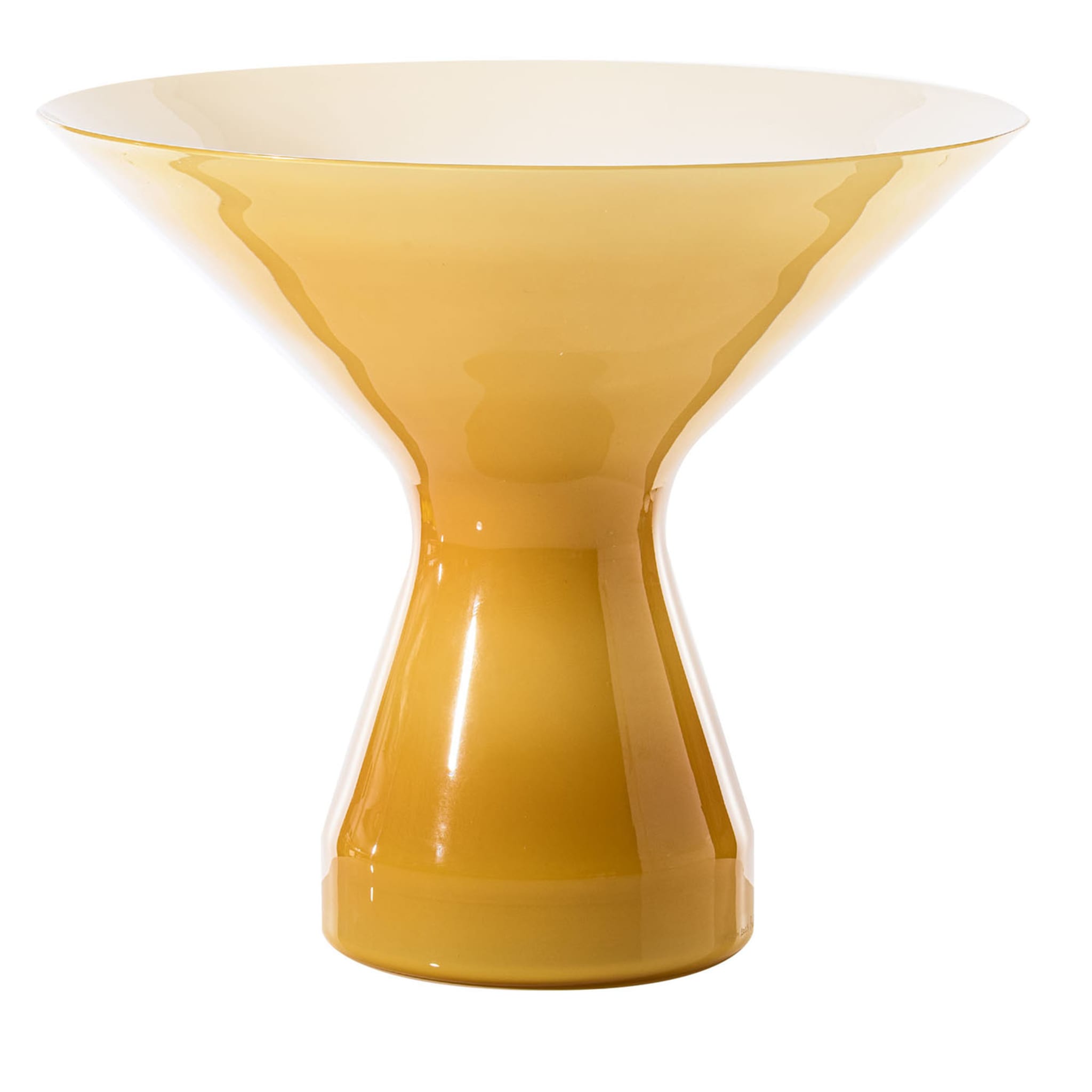 Vaso di vetro giallo Ballerina - Vista principale