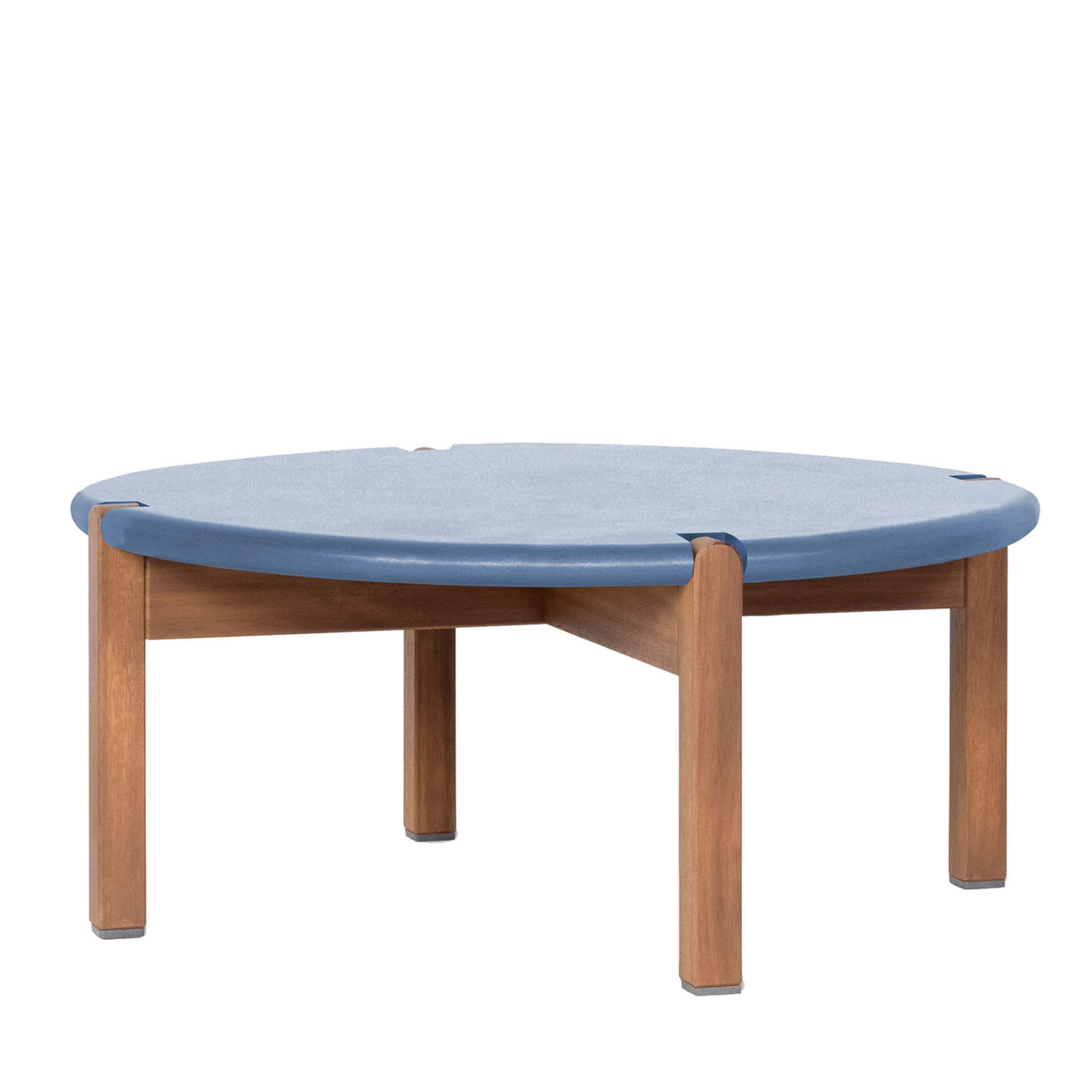 Shams Light Blue Outdoor Coffee Table - Main view