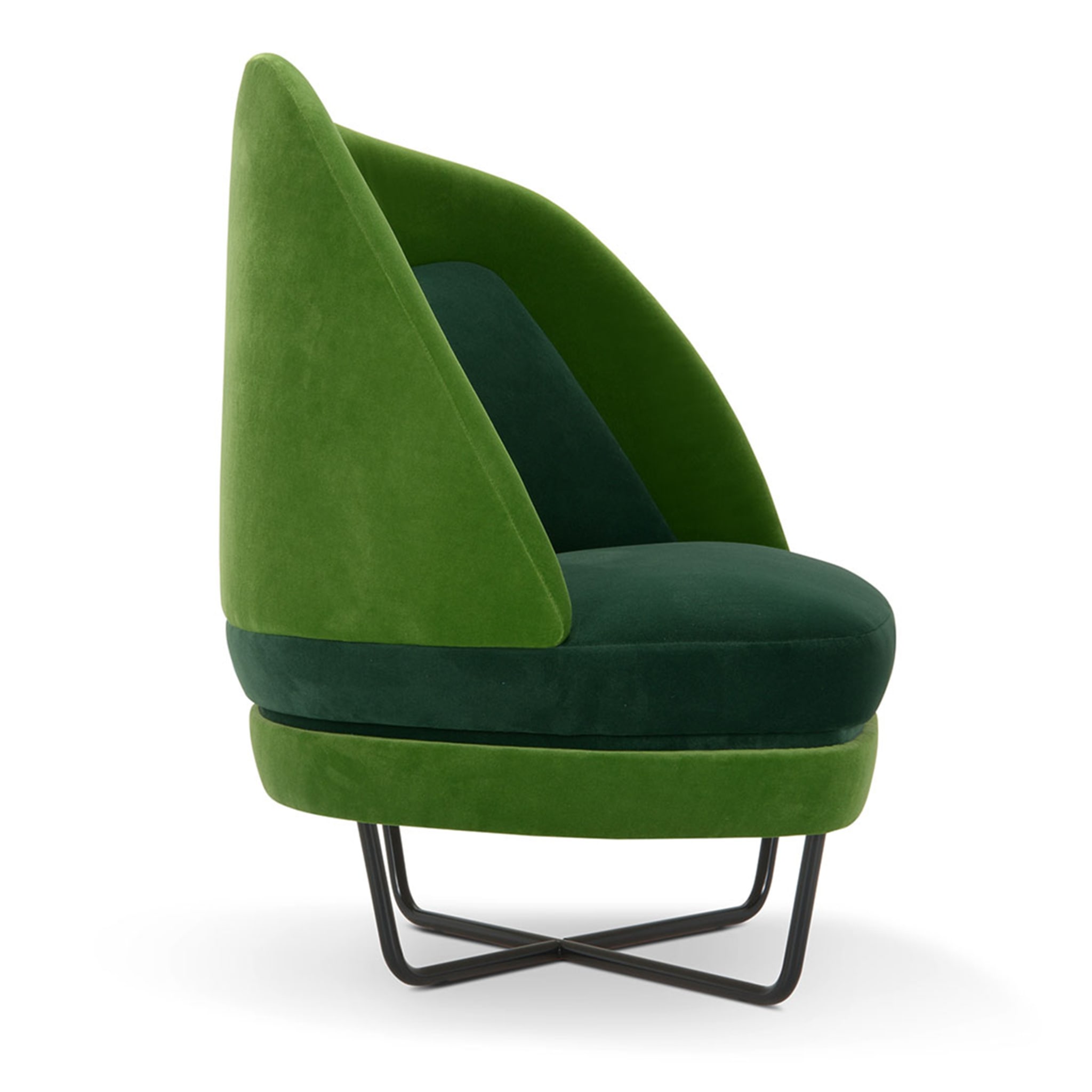 Bixib Green Armchair by Luca Alessandrini - Alternative view 3